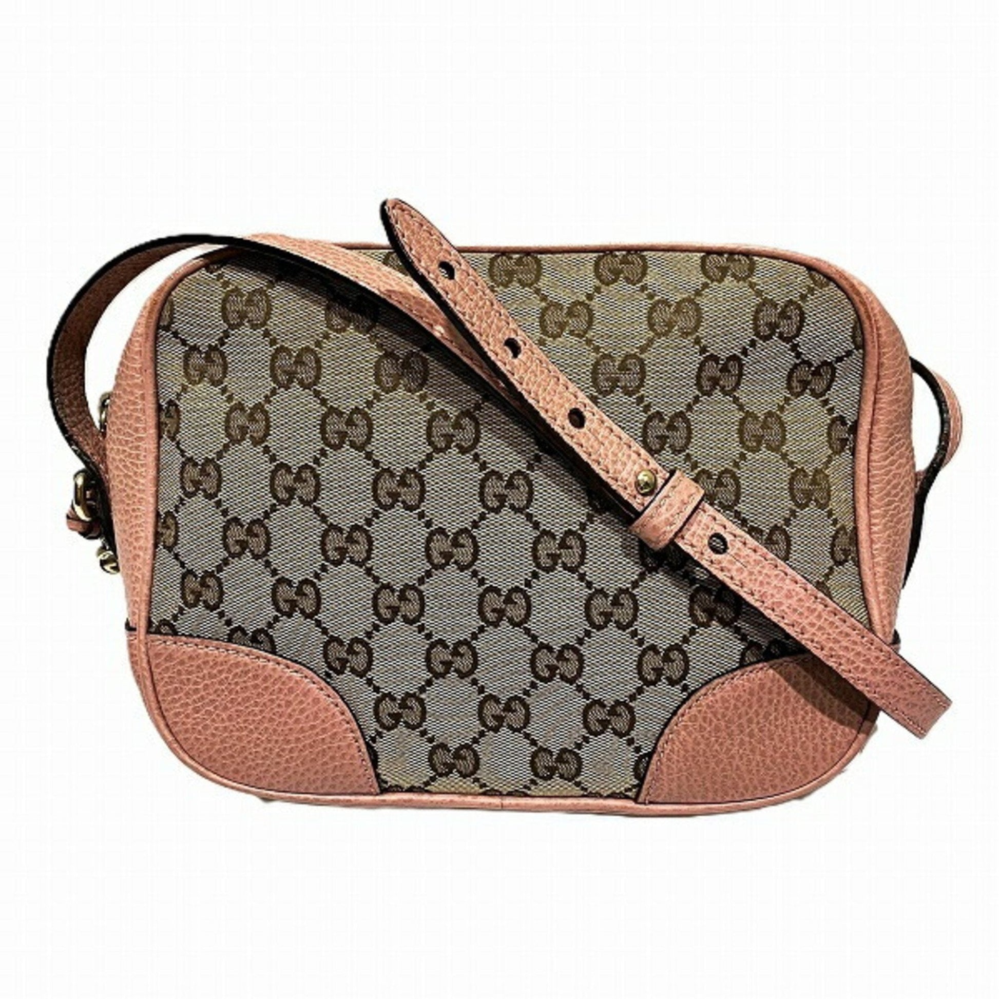 Gucci Leather Canvas Shoulder Bag