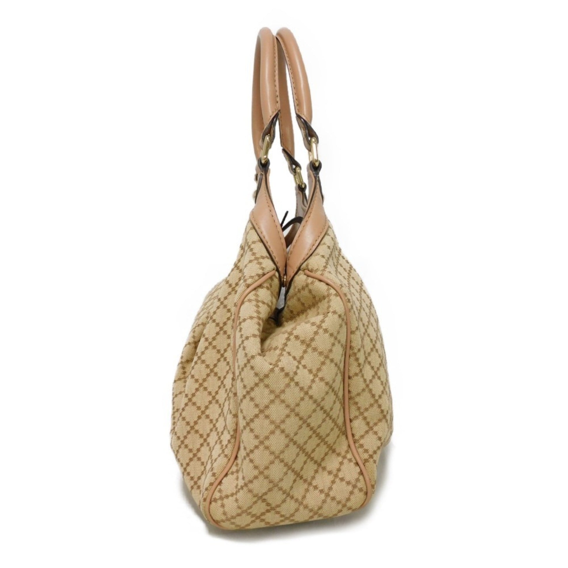 Gucci Leather Canvas Tote