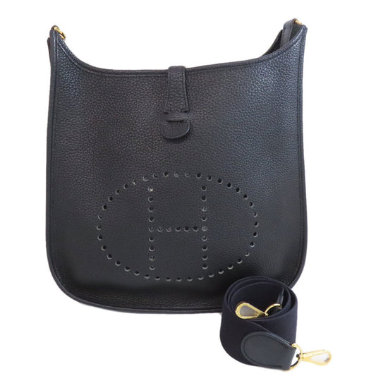Hermes Evelyne Black Togo Leather Shoulder Bag ( )