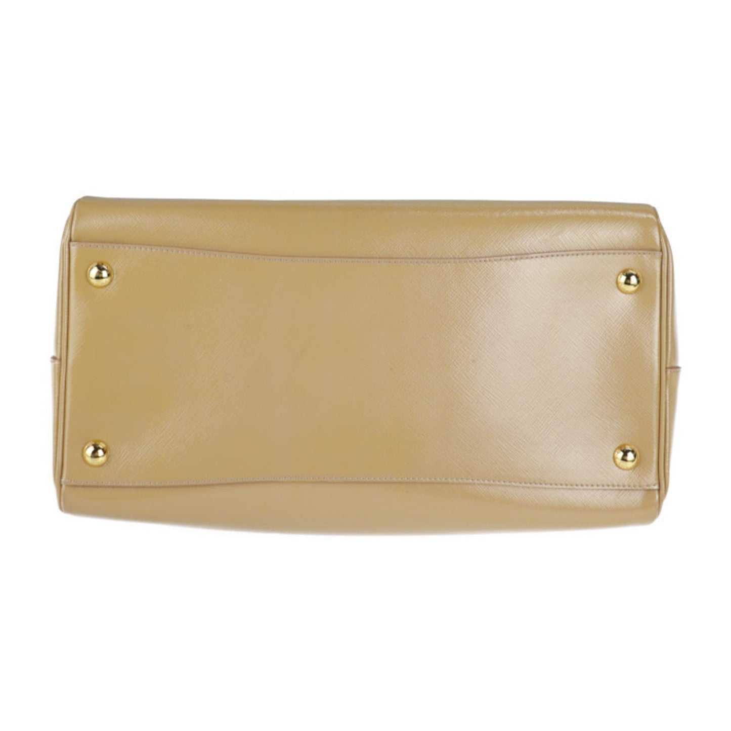Prada handBag patent leather CAMMEO beige 2WAY shoulder Bag mini Boston