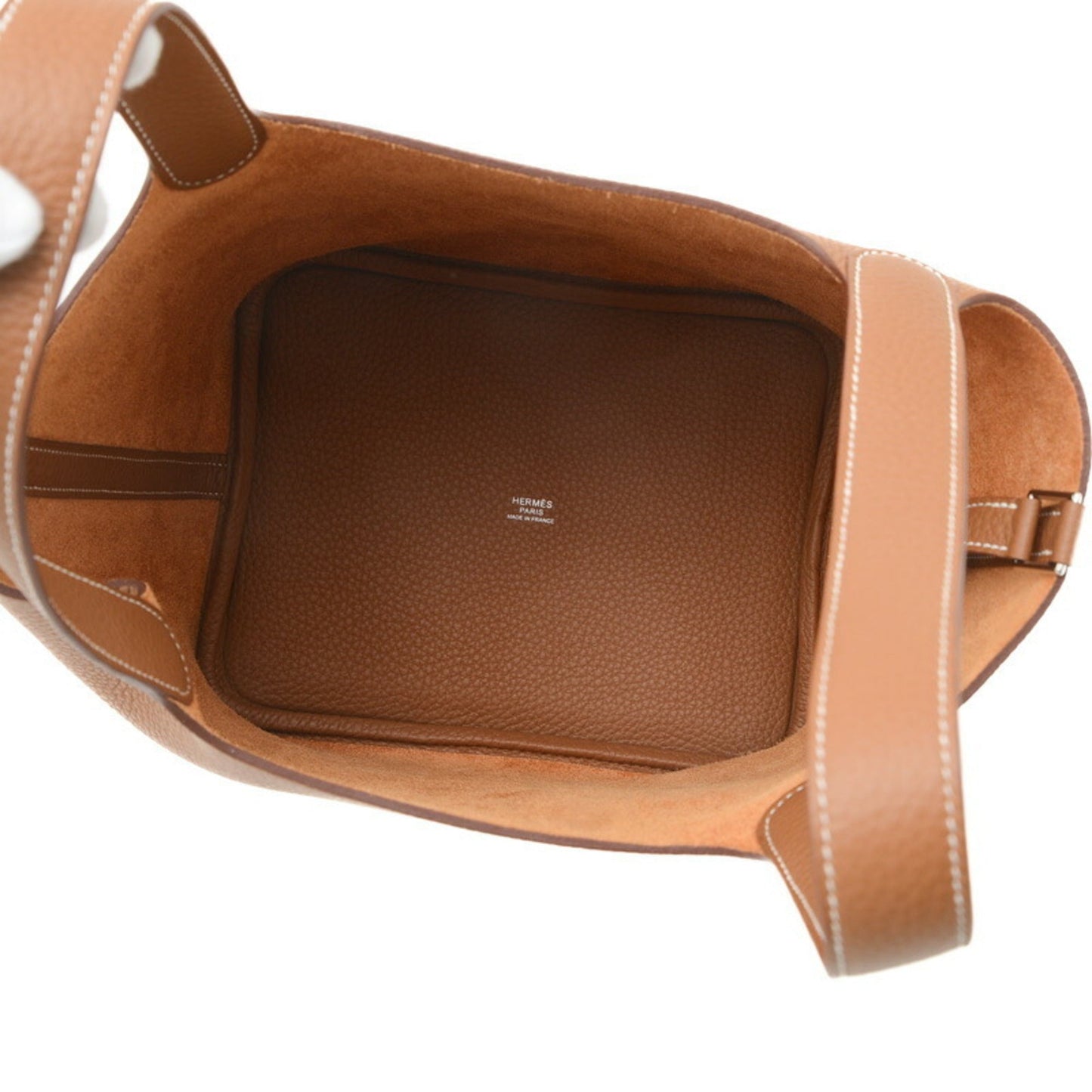 Hermes Gold Taurillon Clemence Leather Handbag ( )