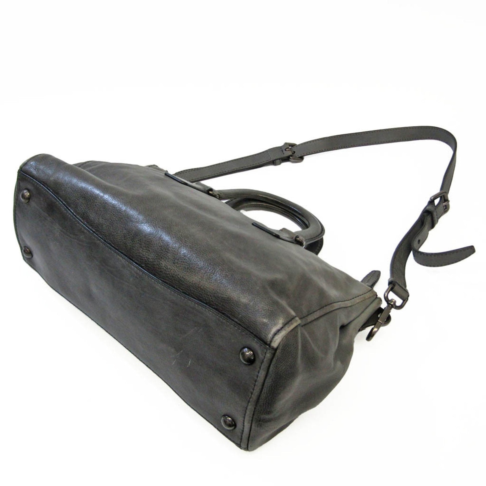 Prada Women's Leather HandBag,Shoulder Bag Gray,Gray Navy