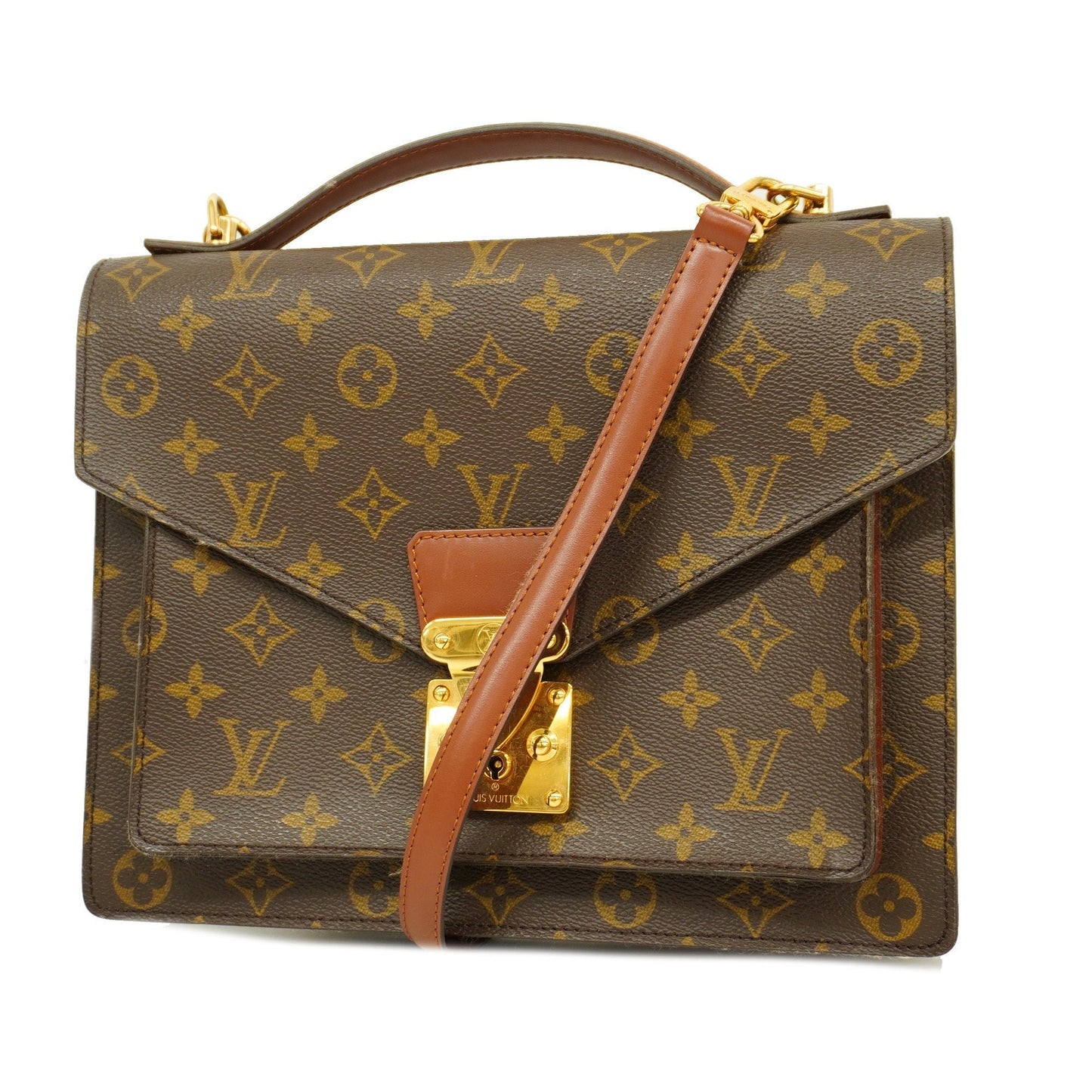 Louis VuittonAuth Monogram 2way Bag Monceau Women's Handbag,Shoulder Bag