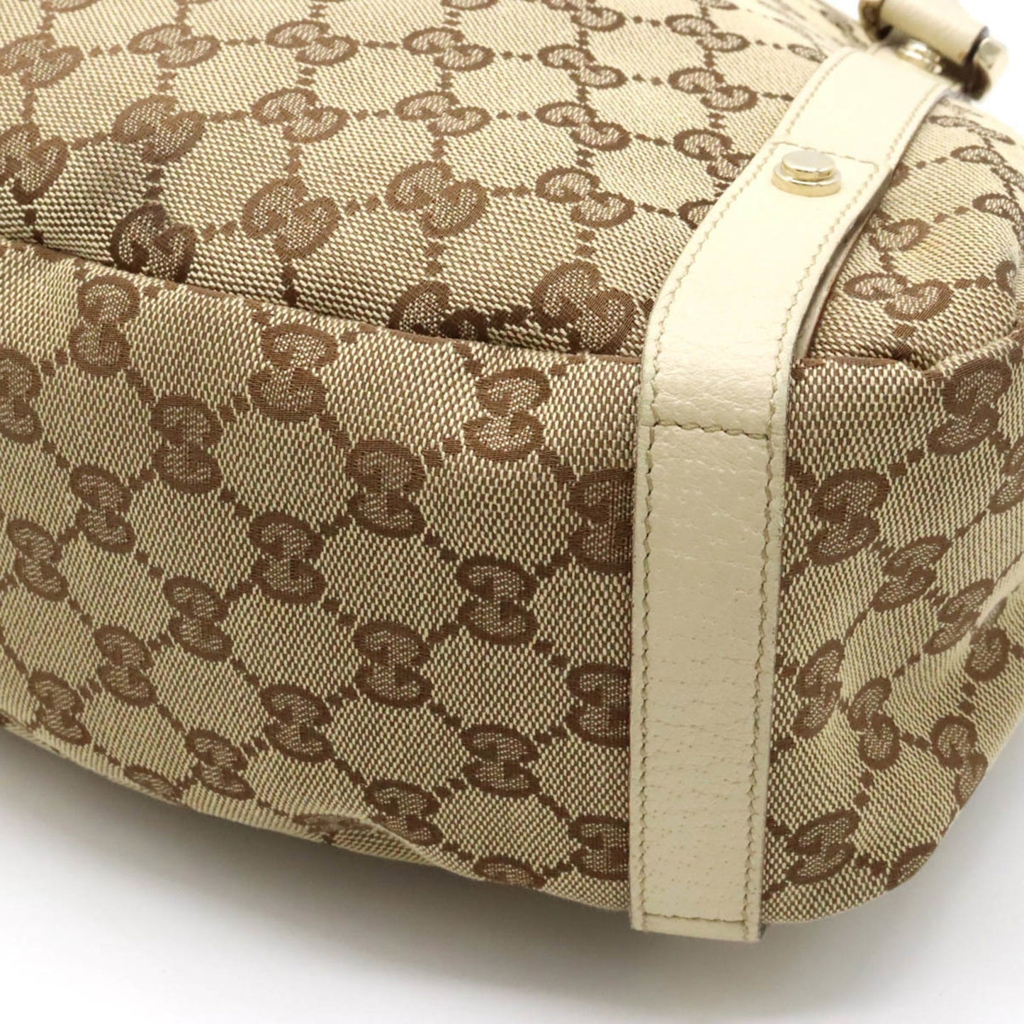 Gucci Leather Canvas Tote