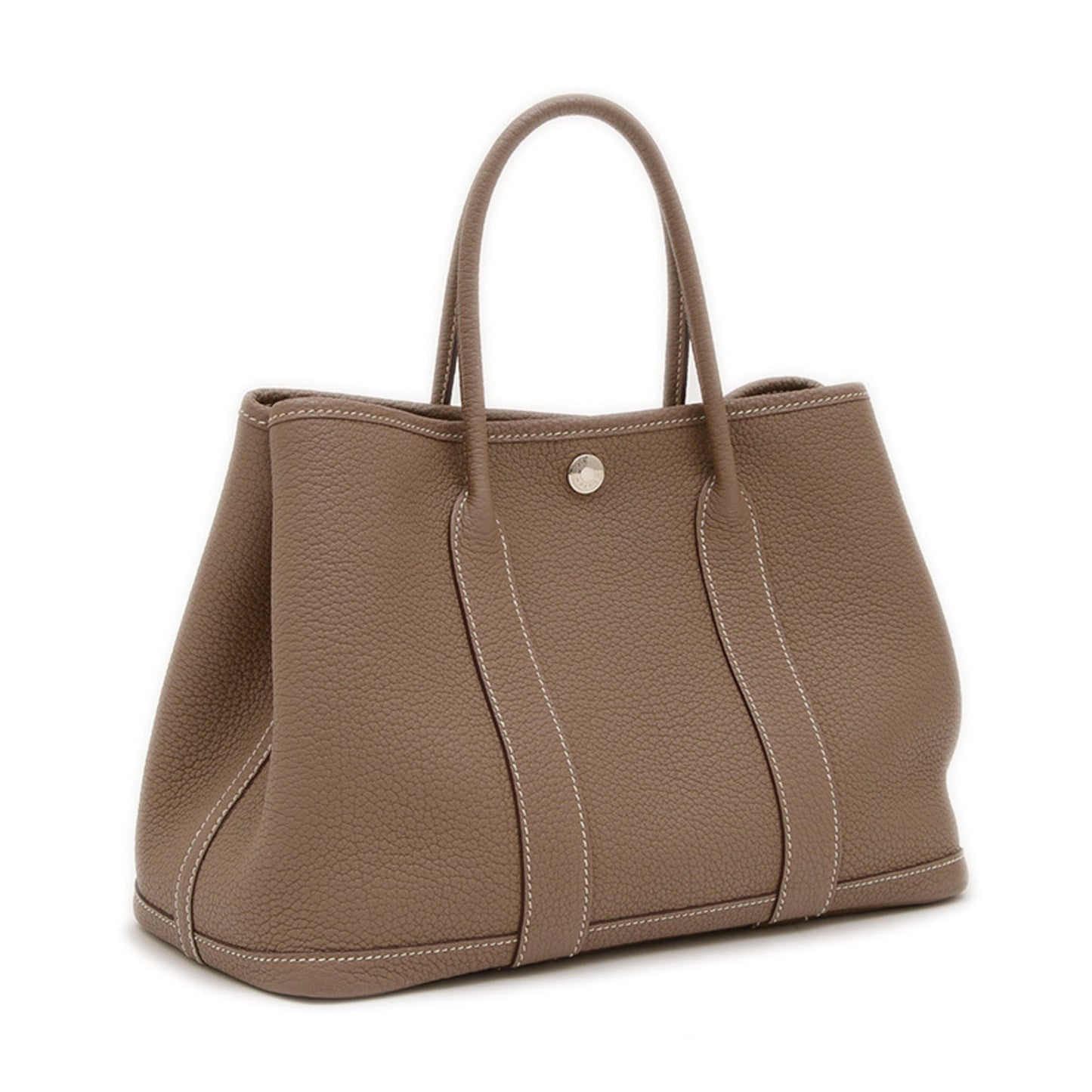 Hermes Garden Etoupe Gray Negonda Leather Tote Bag ( )