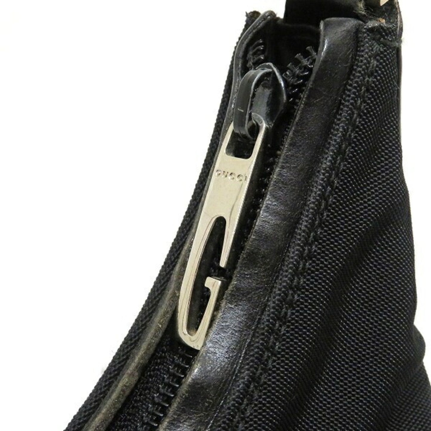 Gucci Lou Nylon Leather Shoulder Bag