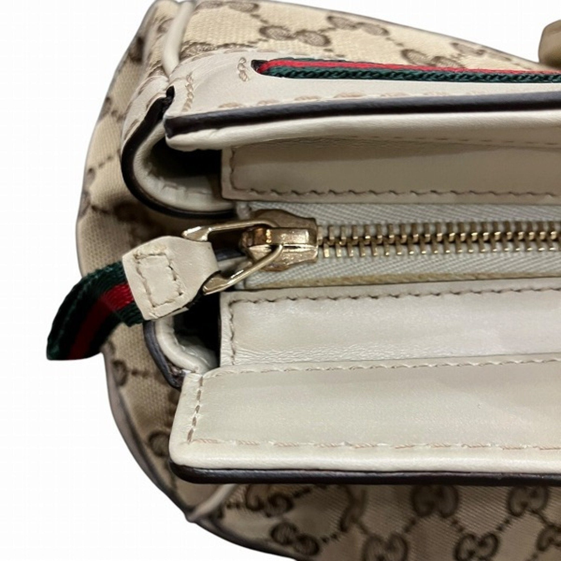 Gucci Leather Canvas Tote
