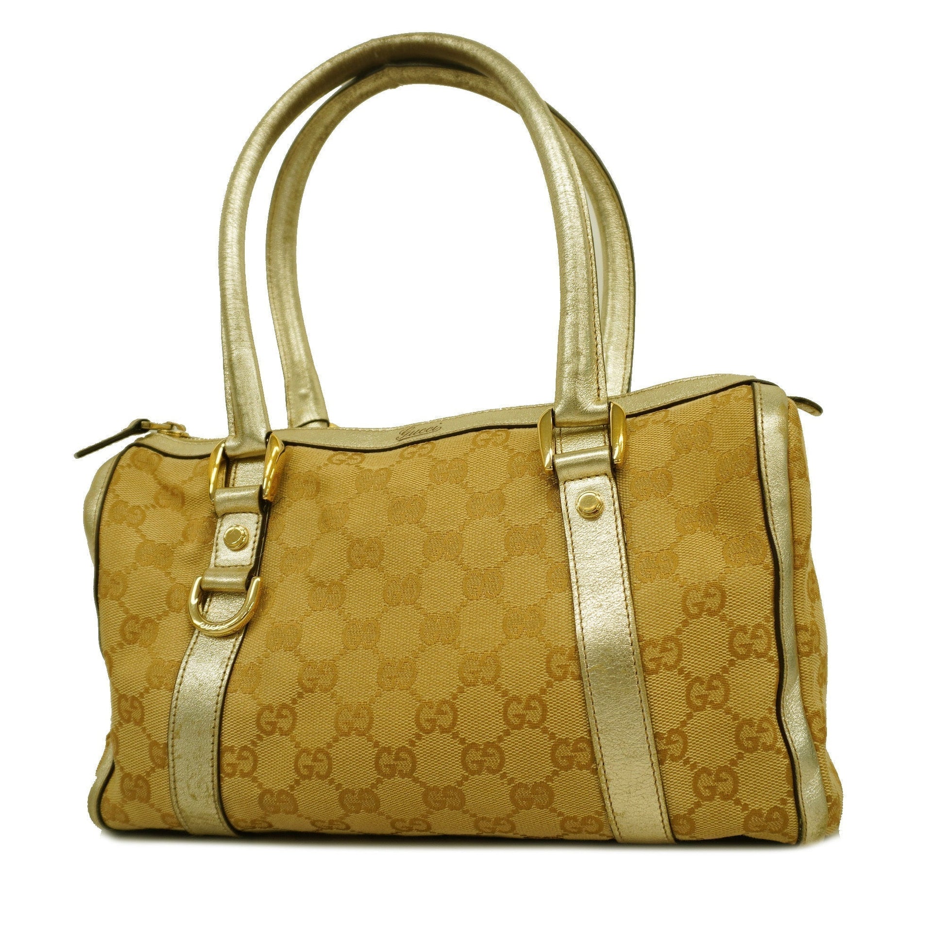 Gucci Leather Canvas Shoulder Bag
