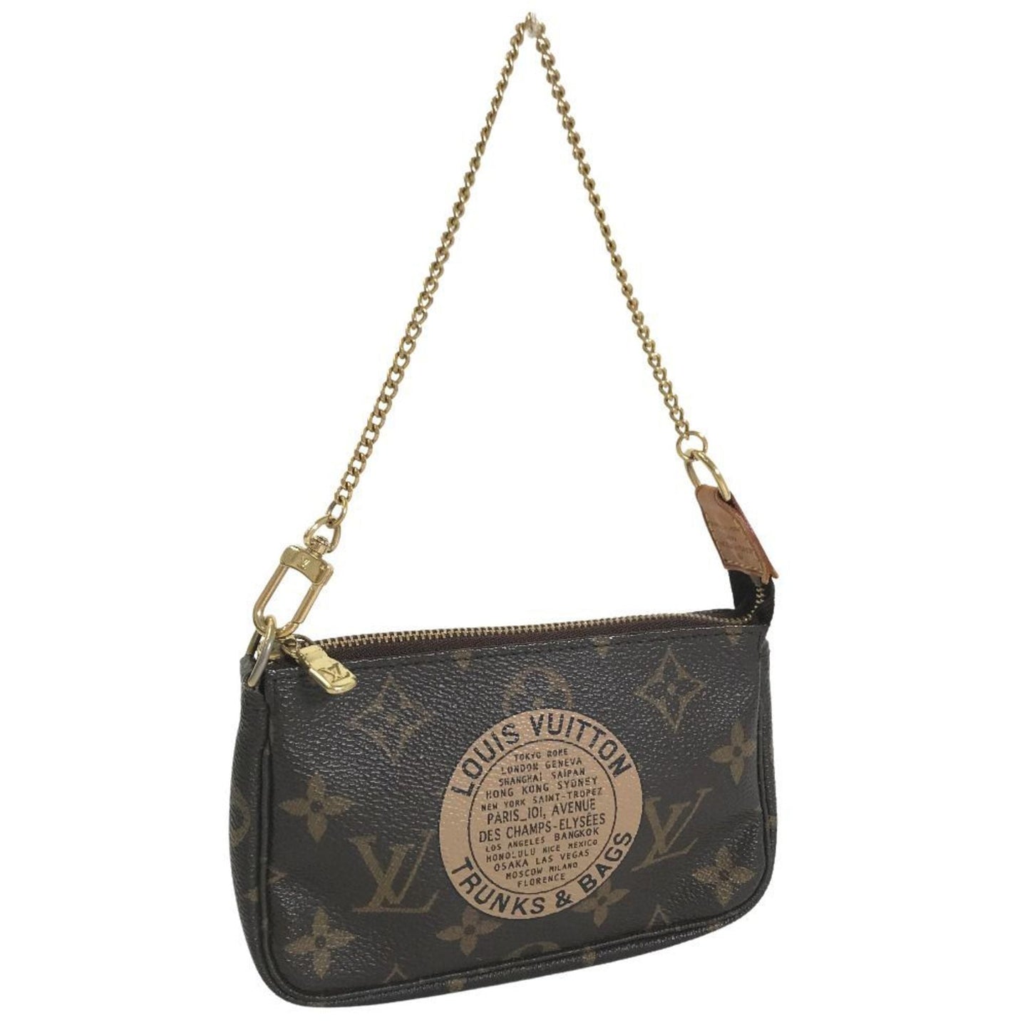 LOUIS VUITTON Pochette Accessory T&B Monogram Canvas Brown Women's Clutch