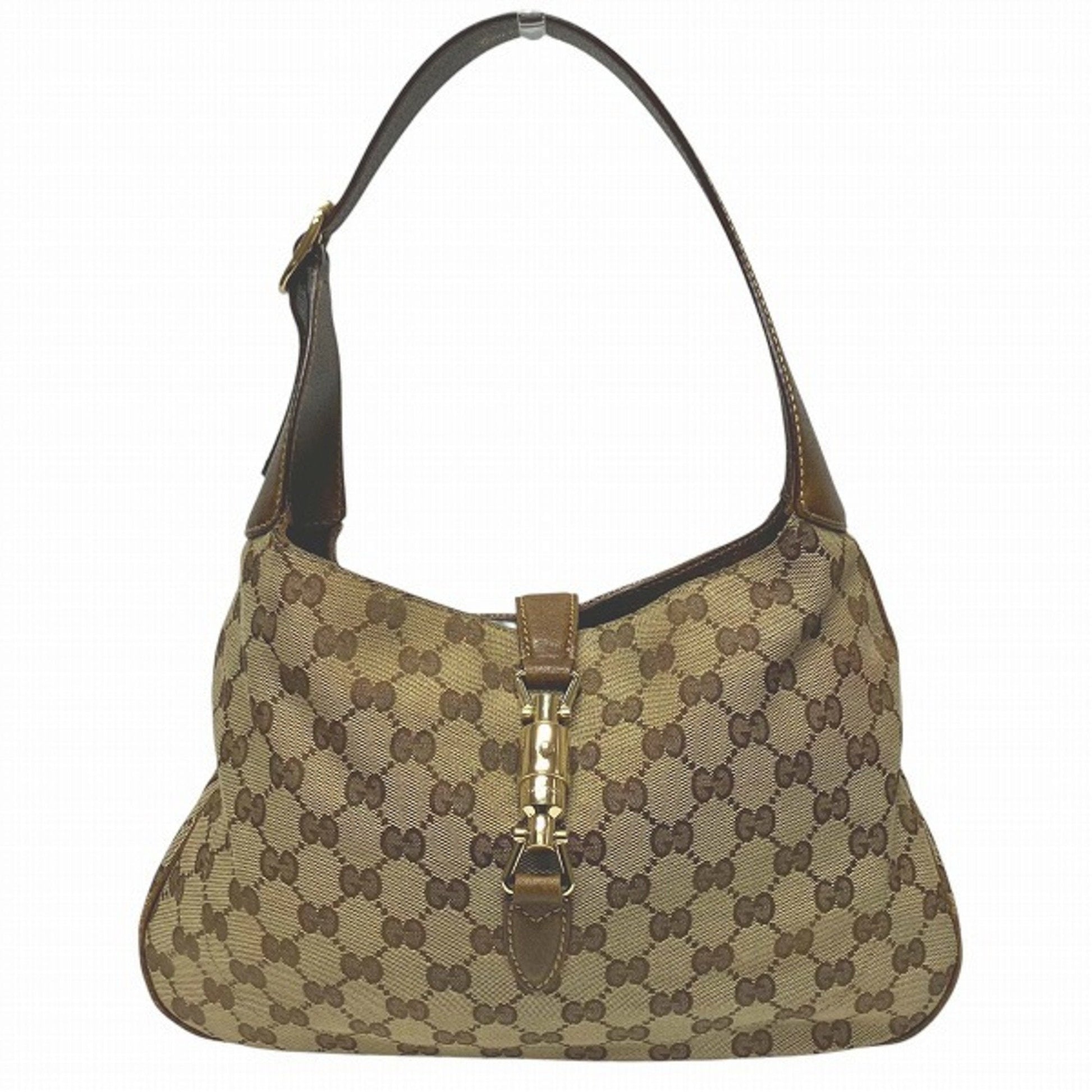Gucci Leather Canvas Shoulder Bag