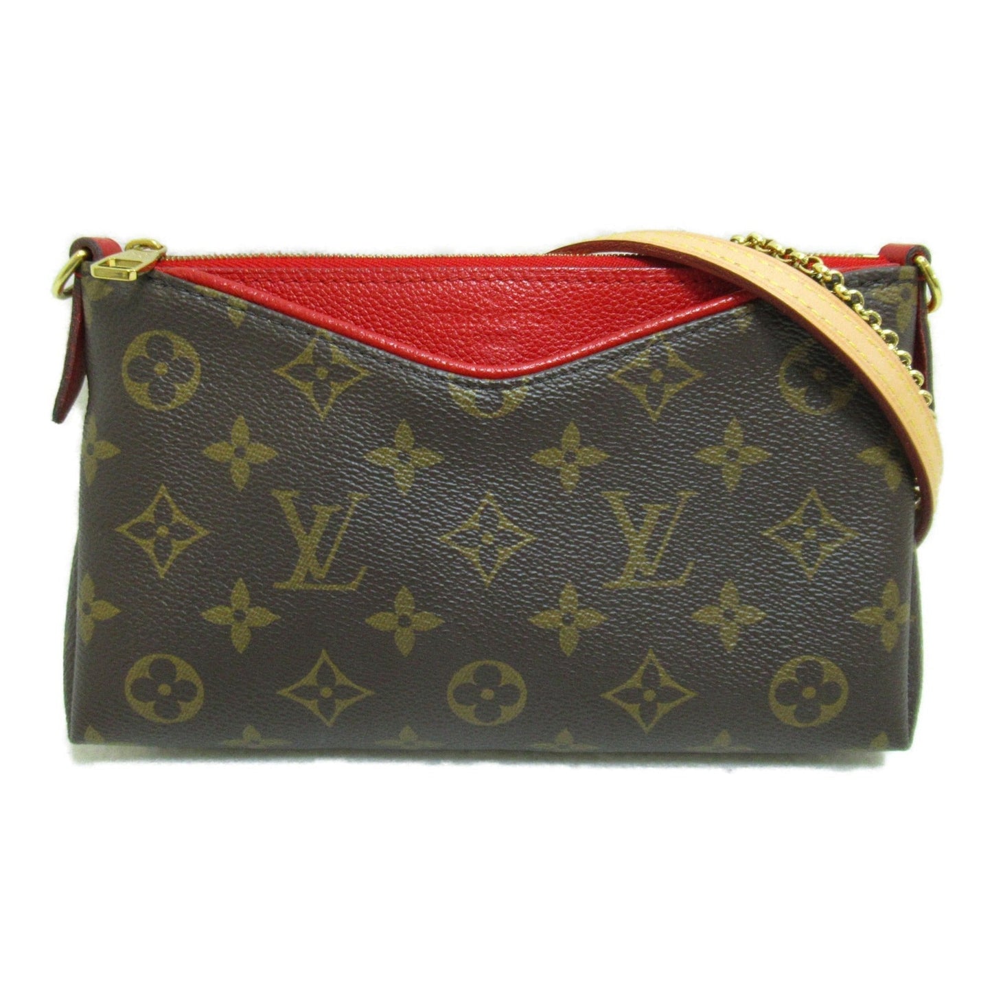 Louis Vuitton Paras clutch Brown Cerise Monogram PVC coated canvas