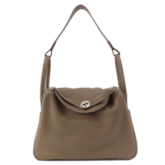 Hermes Etoupe Gray Leather Handbag ( )