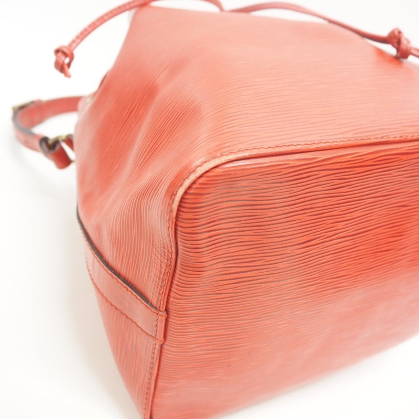 LOUIS VUITTON Petit Noe One Shoulder Bag Epi Red Ladies