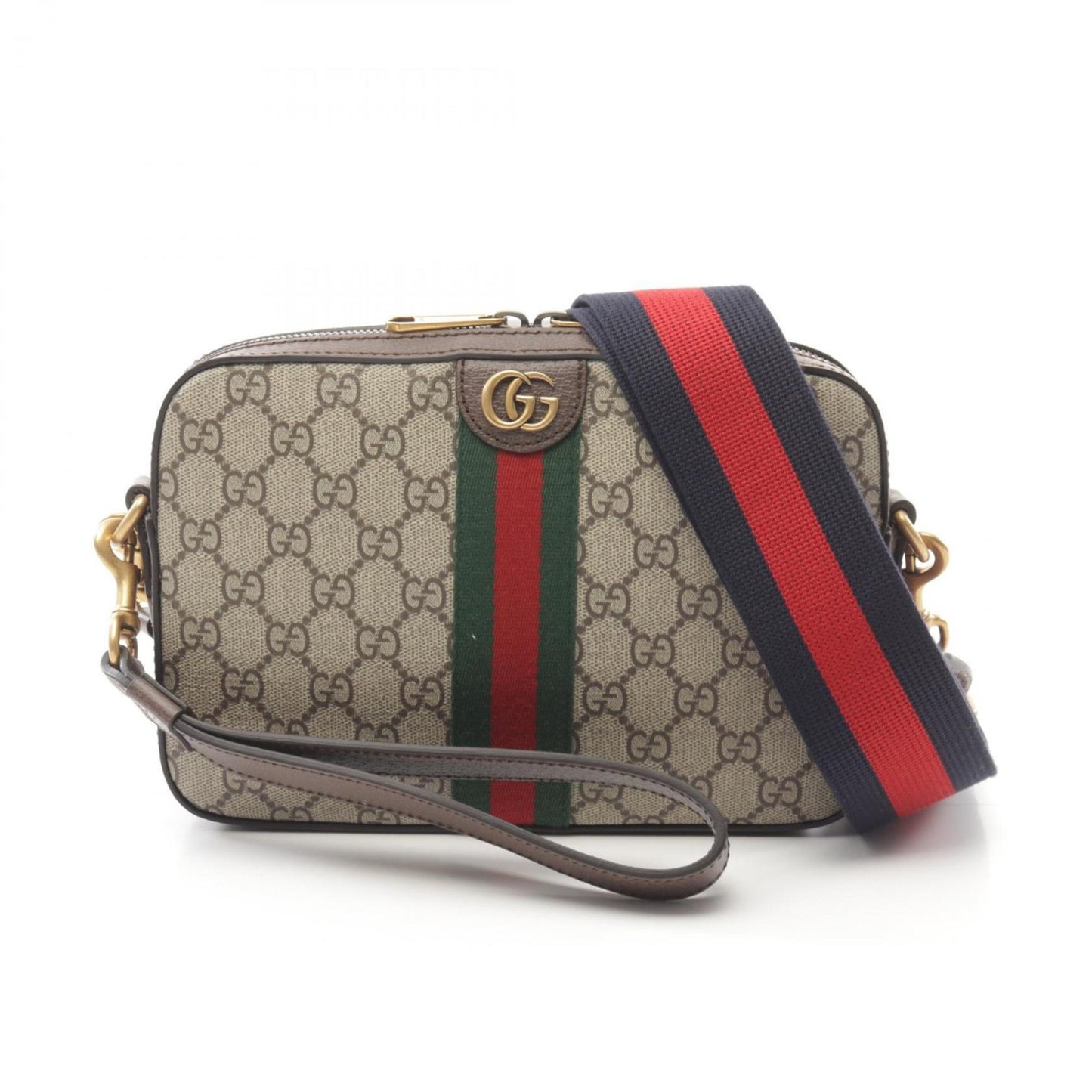 Gucci Leather Canvas Shoulder Bag