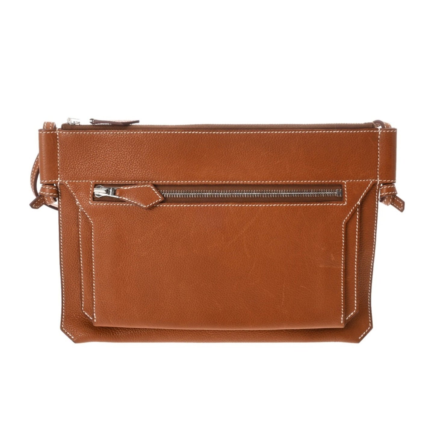 Hermes Fauve Barenia Leather Shoulder Bag ( )