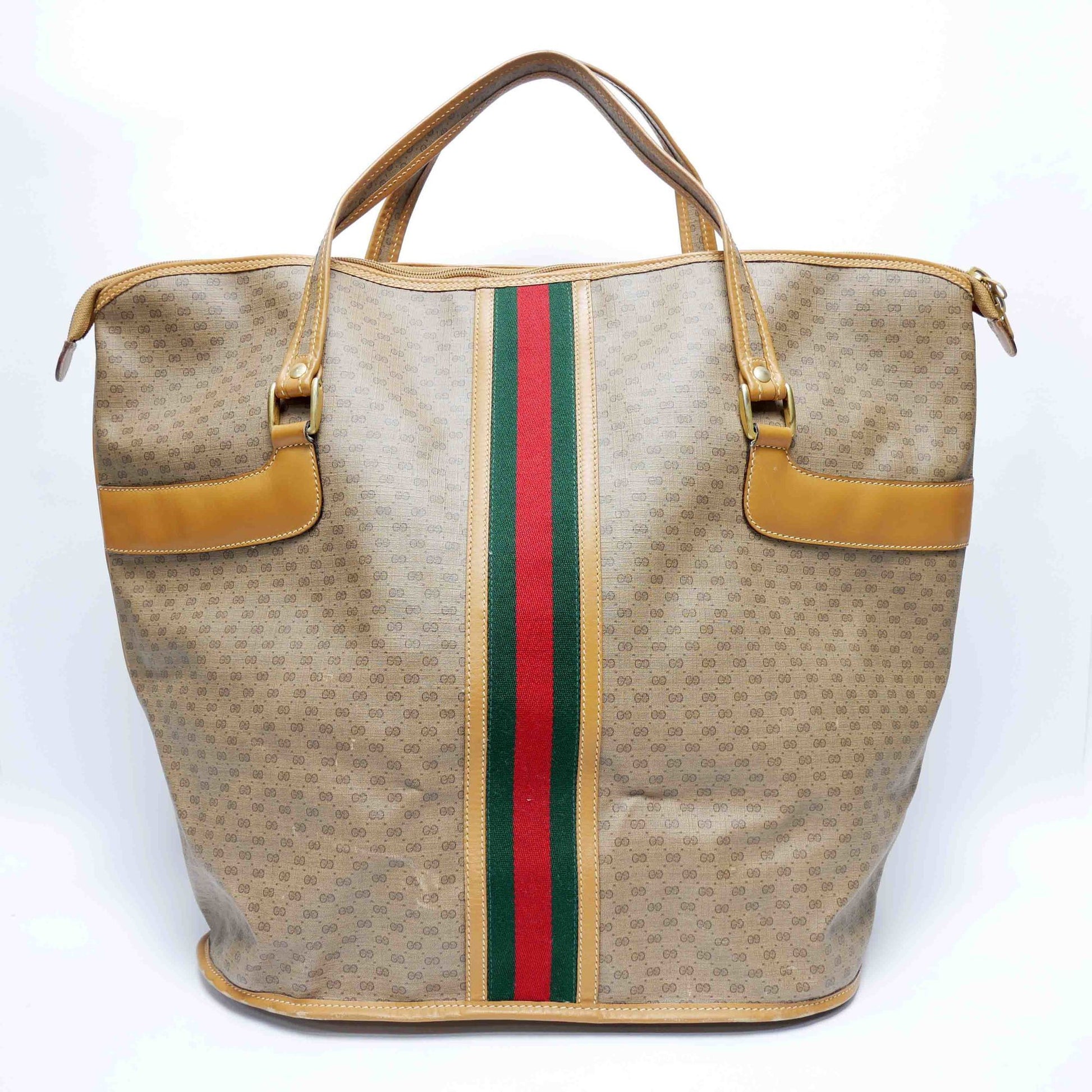 Gucci Boston Beige Leather Tote