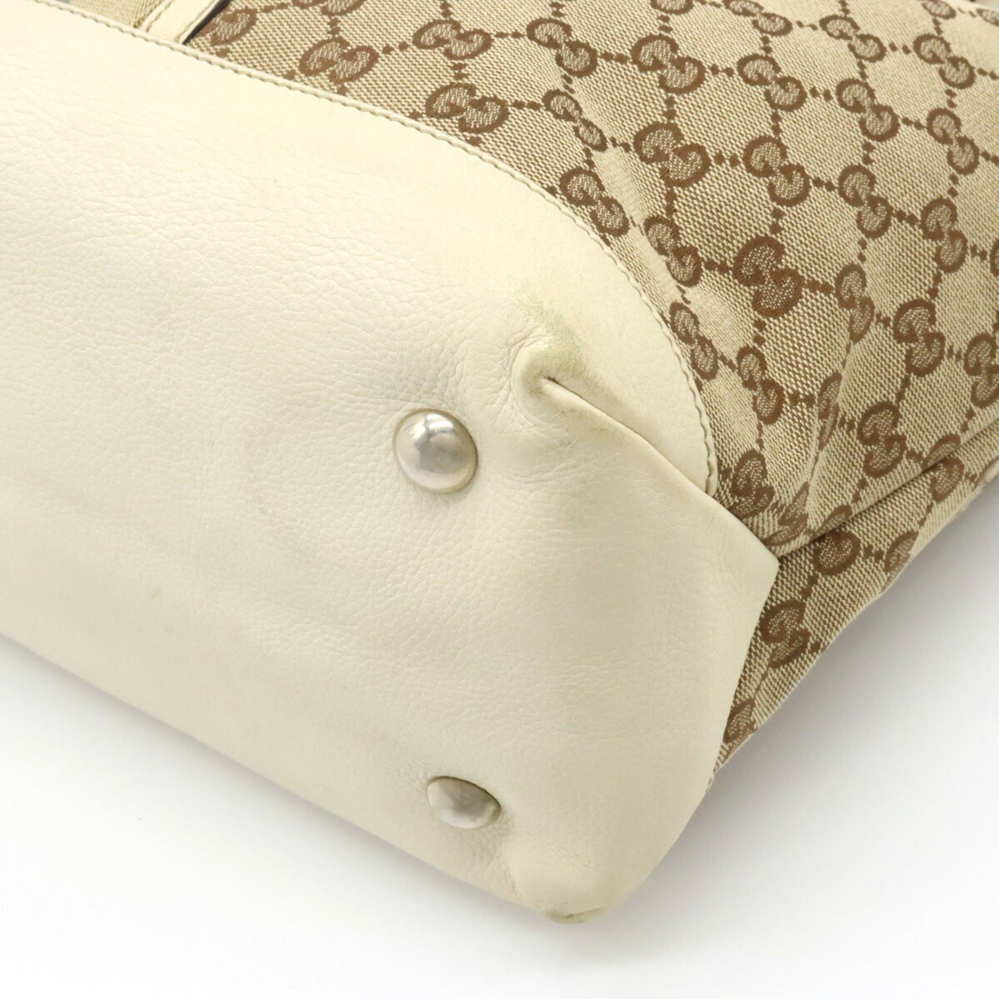 Gucci Leather Canvas Tote