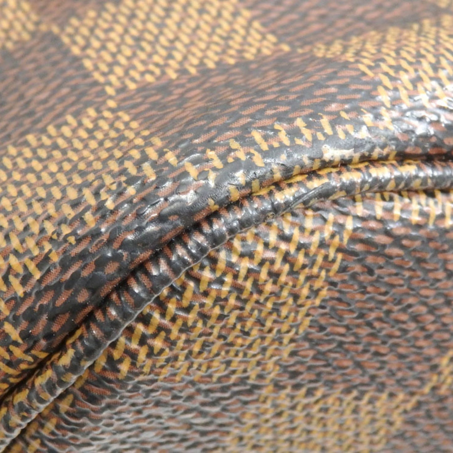 LOUIS VUITTON Shoulder Bag Damier Cava Rivington Women's Ebene