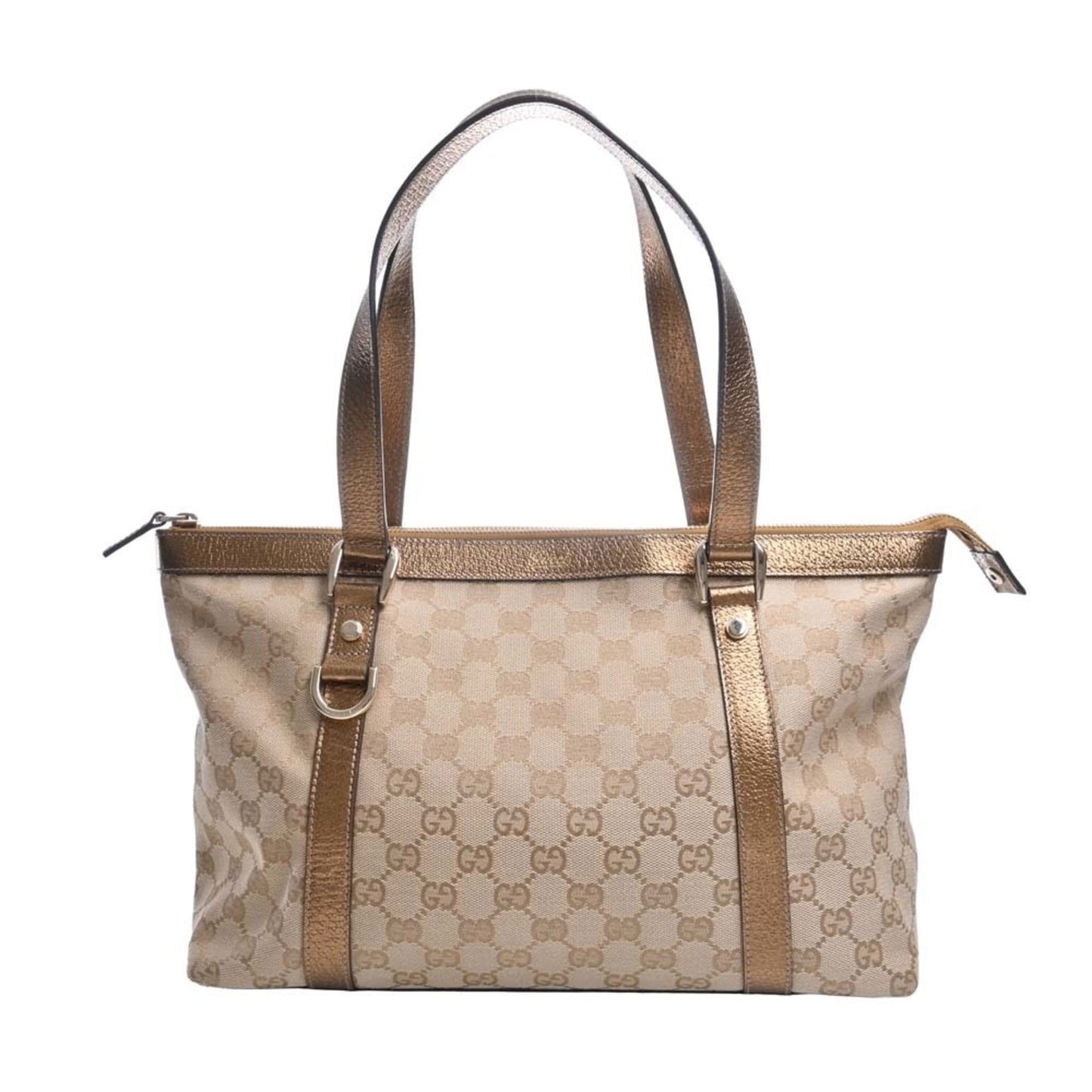 Gucci Leather Canvas Tote
