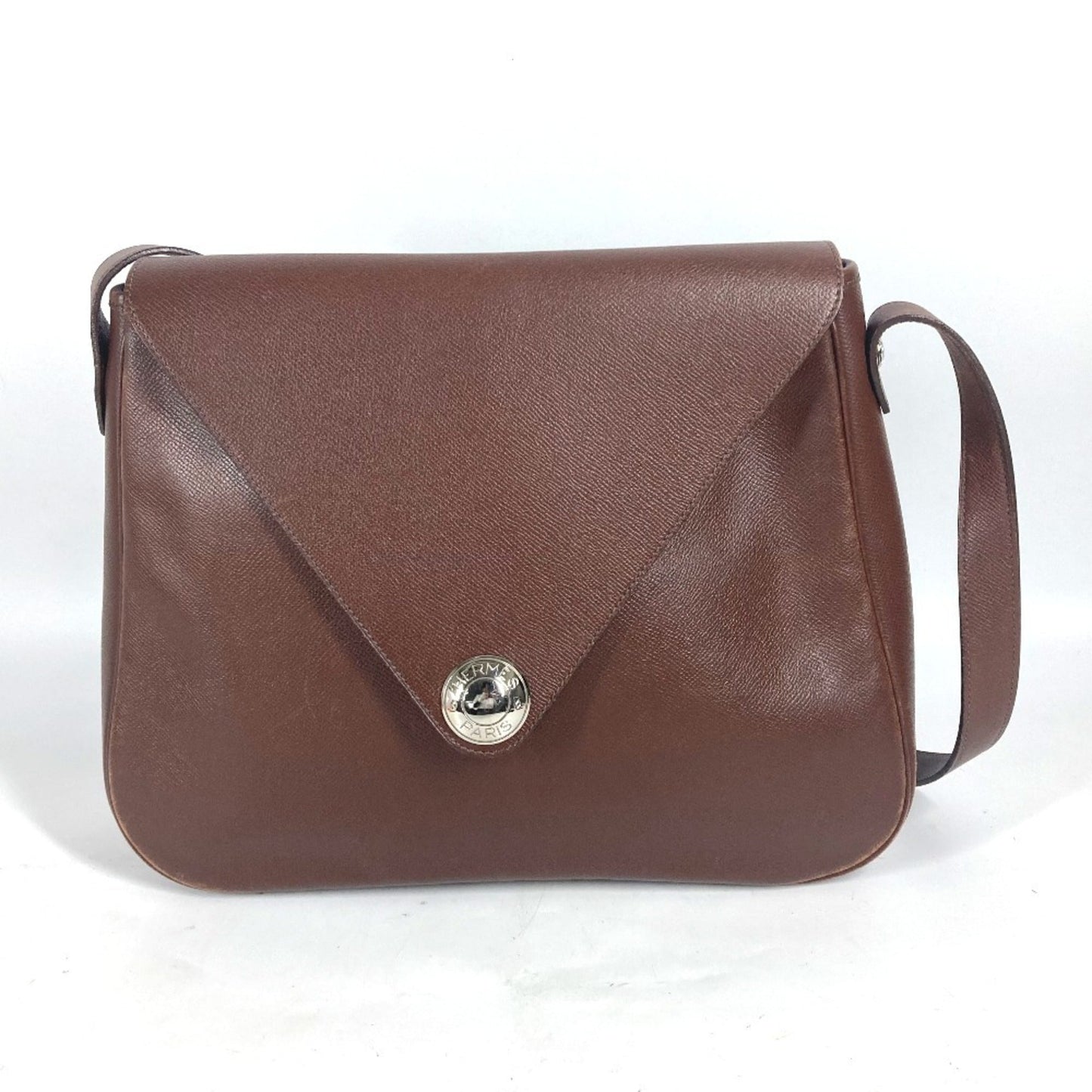 Hermes Brown Leather Shoulder Bag ( )