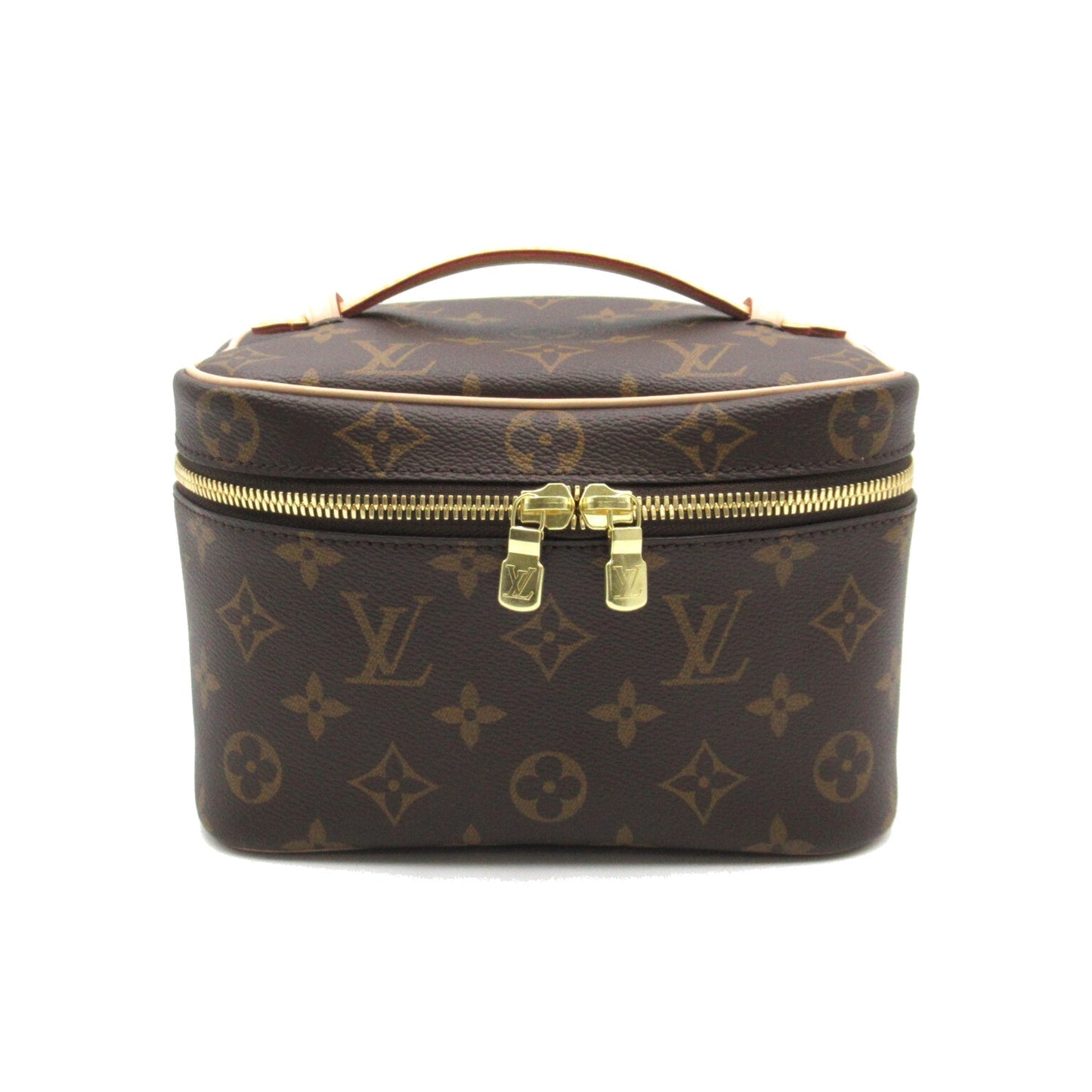 LOUIS VUITTON Nice Mini Vanity Bag Brown Monogram PVC coated canvas