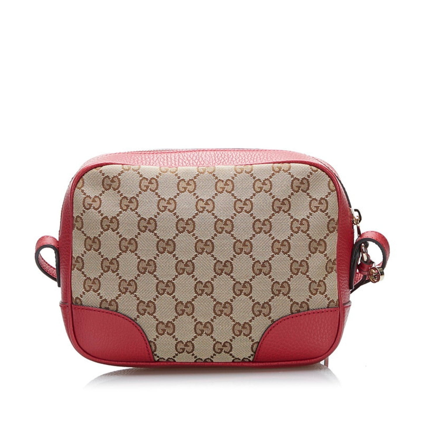 Gucci Lou Leather Canvas Shoulder Bag