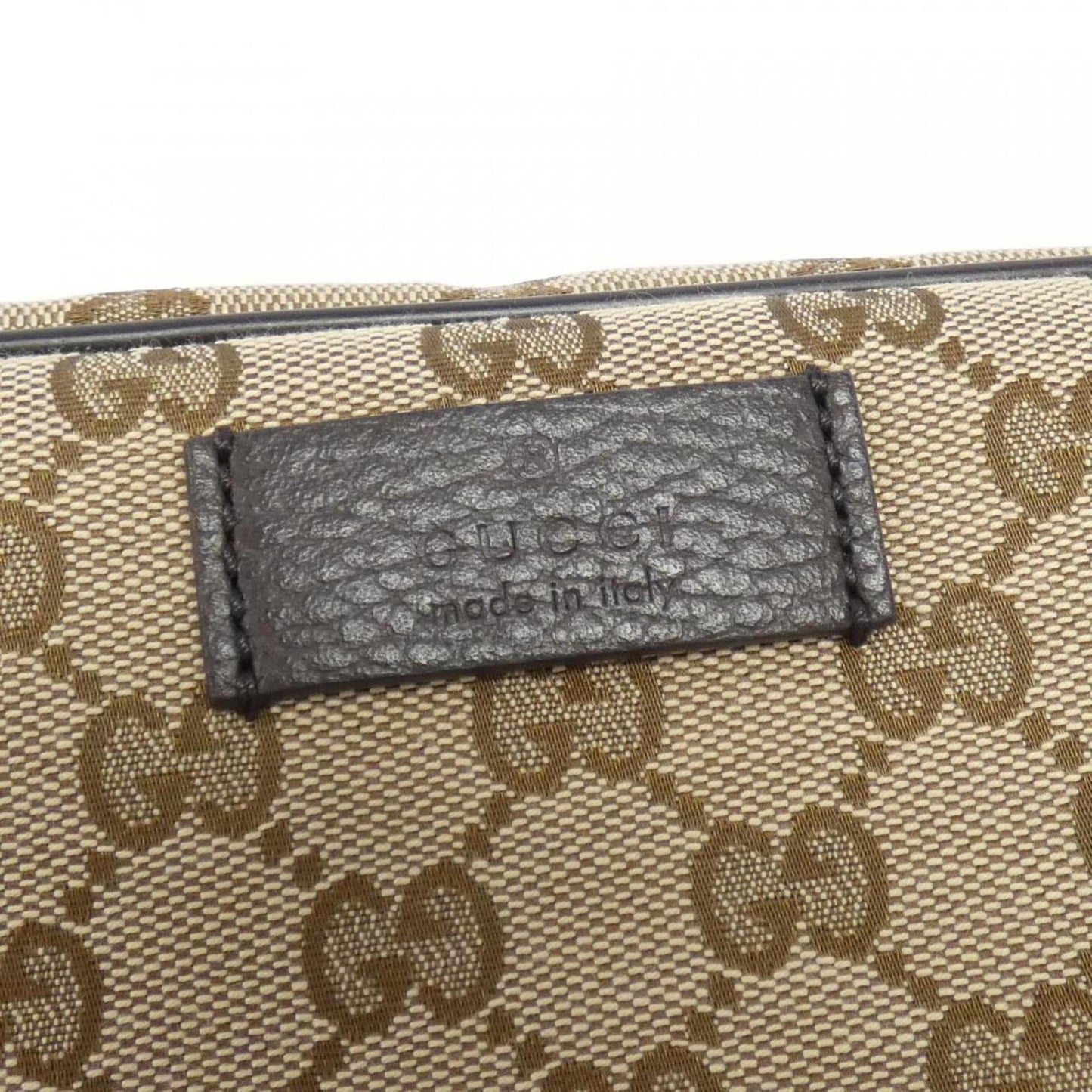 Gucci Leather Canvas Handbag