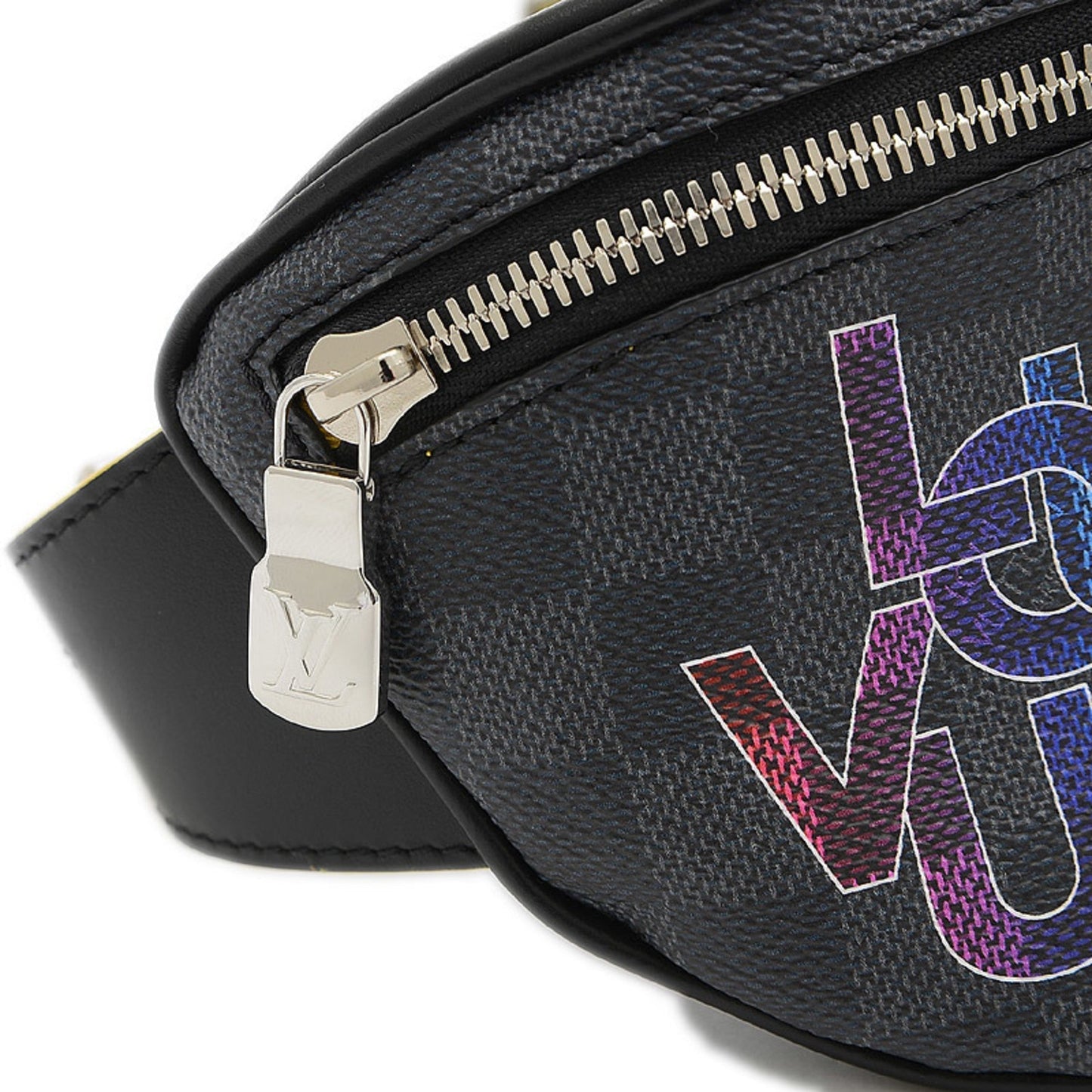 Louis Vuitton Damier Graphite Bum Bag Logo Print Body Men's