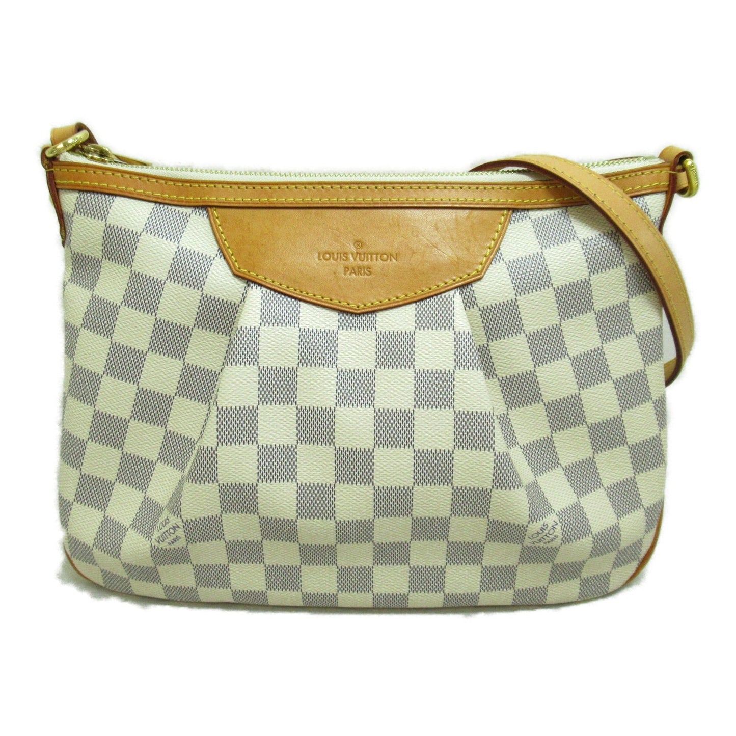 Louis Vuitton SiracPM Shoulder Bag Ivory Damier Azur PVC coated canvas