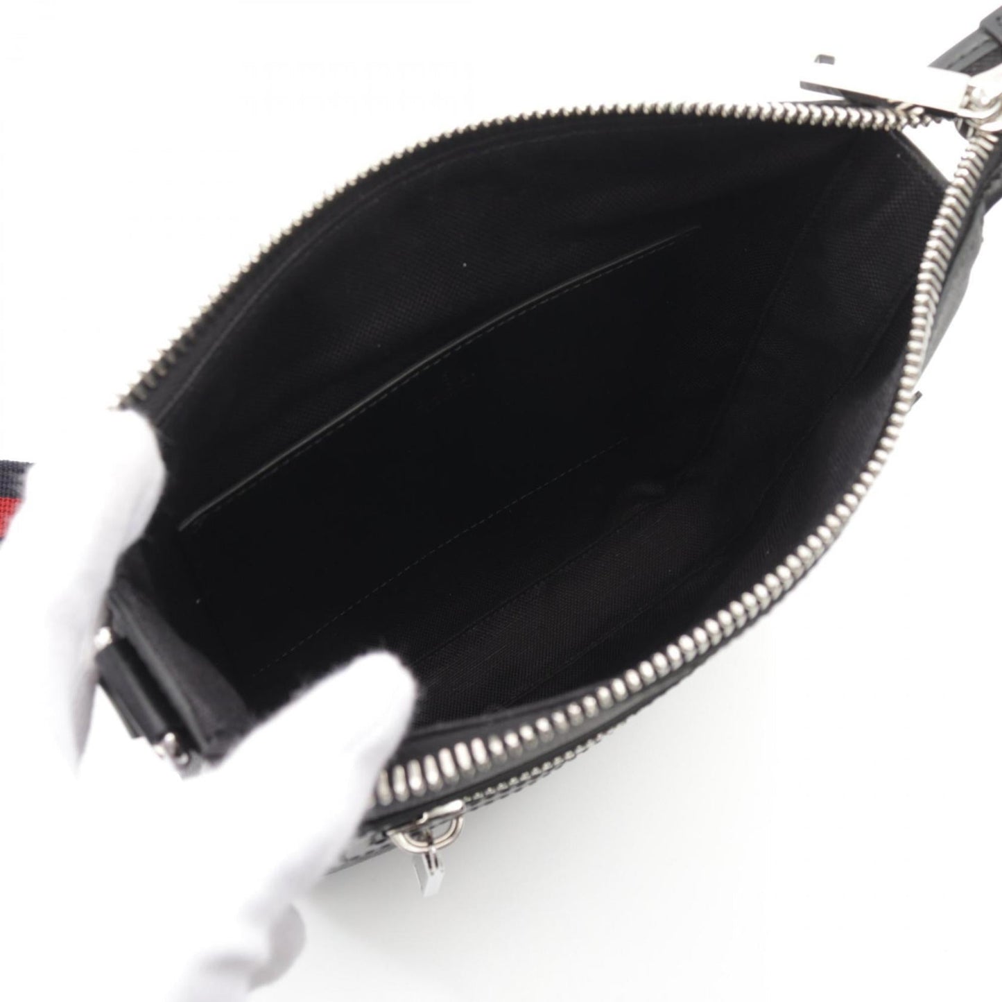 Gucci Leather Canvas Shoulder Bag
