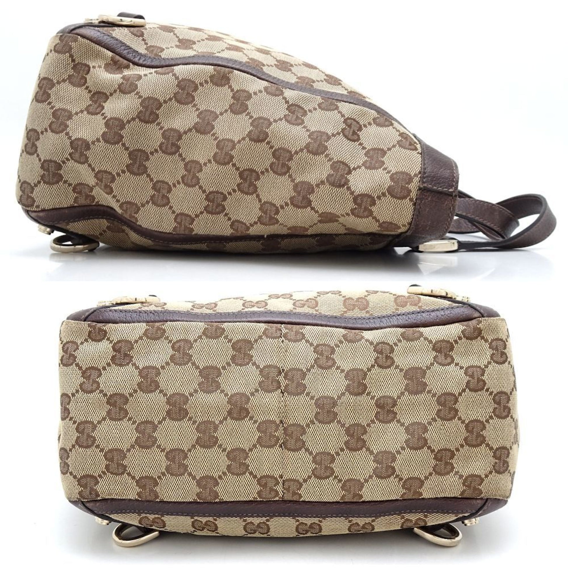 Gucci Leather Canvas Tote