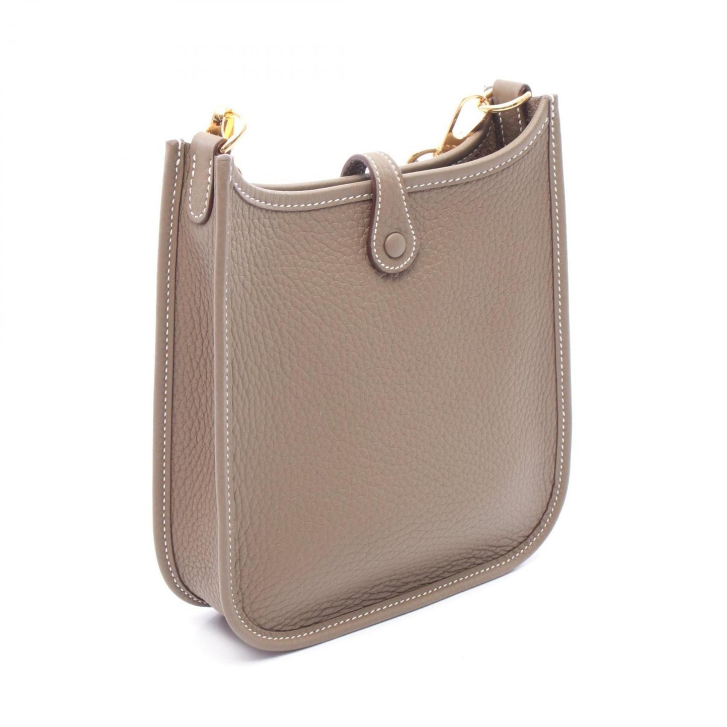 Hermes Brown Taurillon Clemence Leather Shoulder Bag ( )