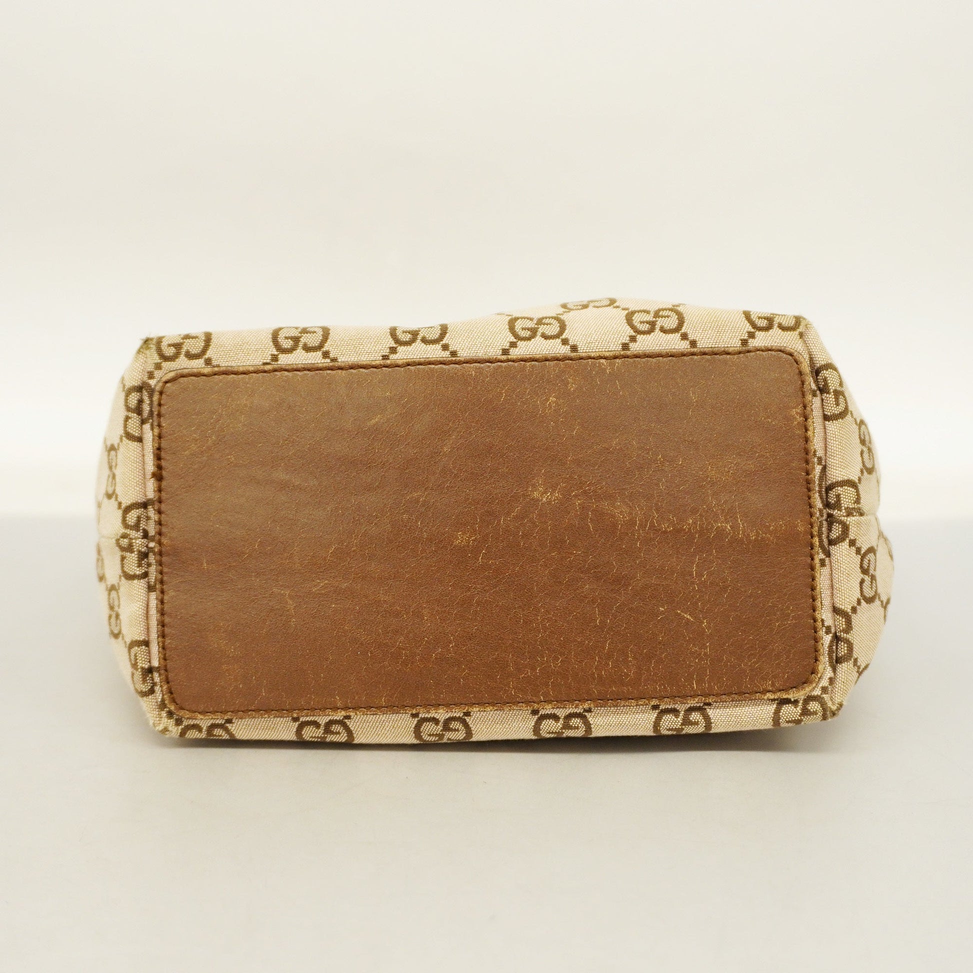 Gucci Leather Canvas Handbag