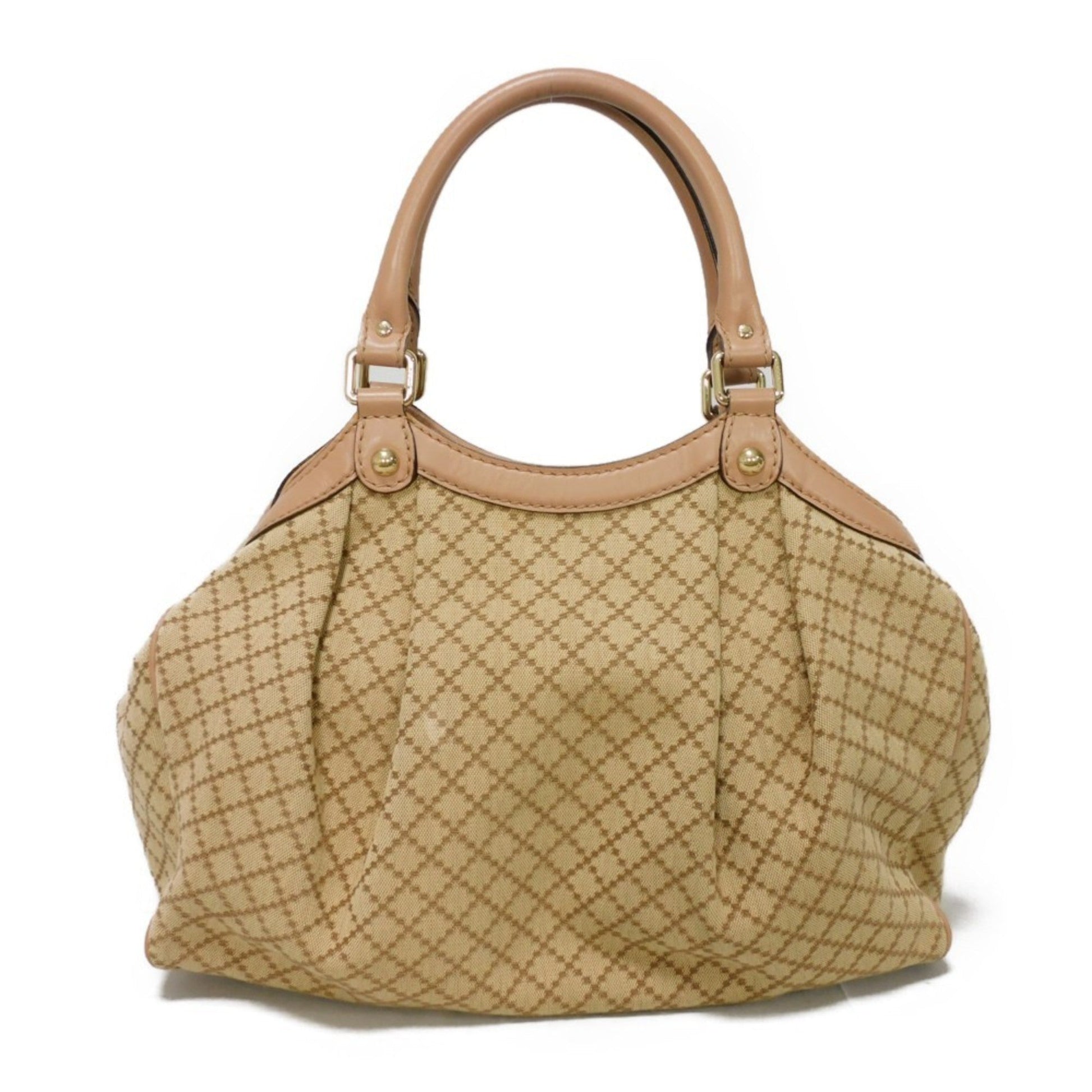 Gucci Leather Canvas Tote