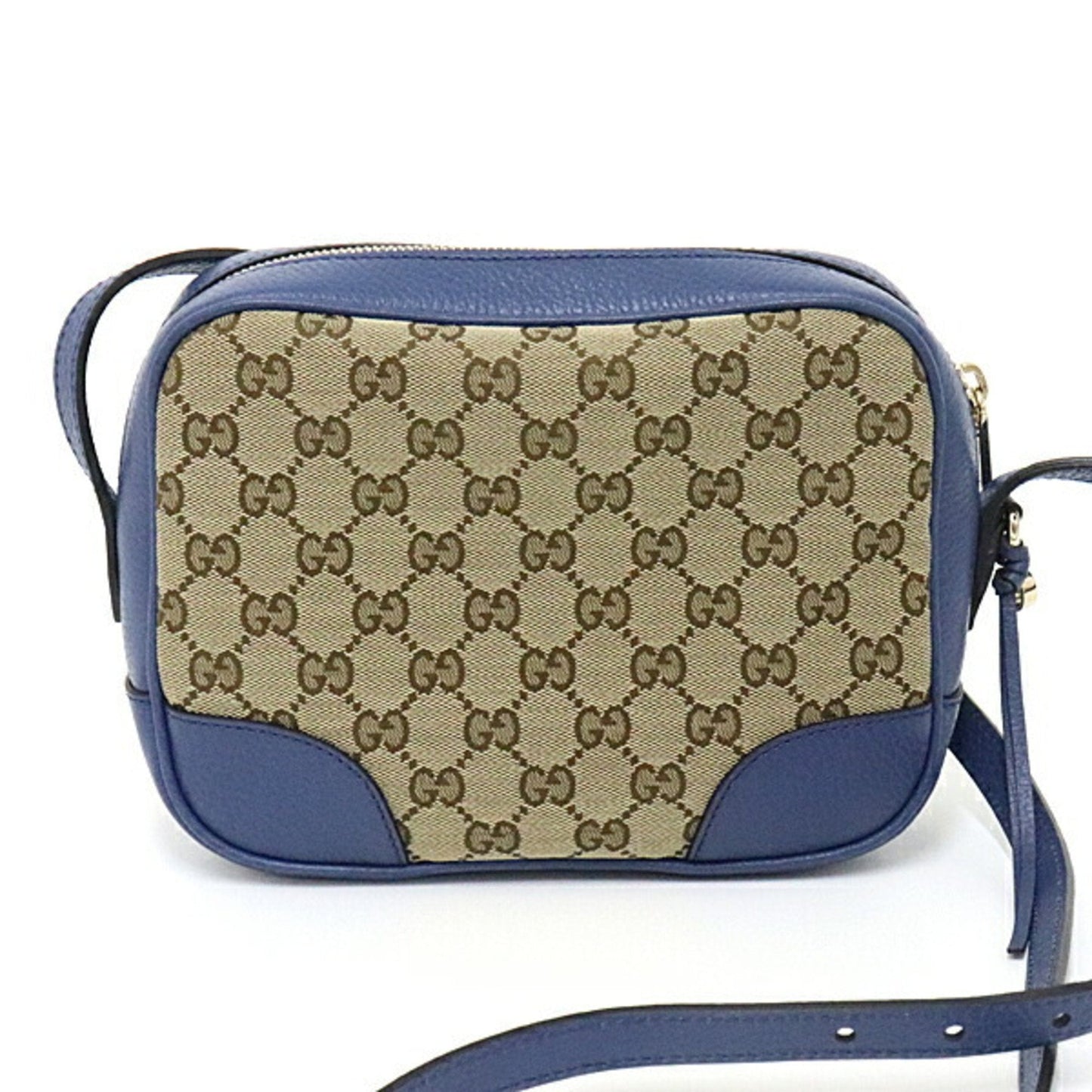 Gucci Lou Leather Canvas Shoulder Bag