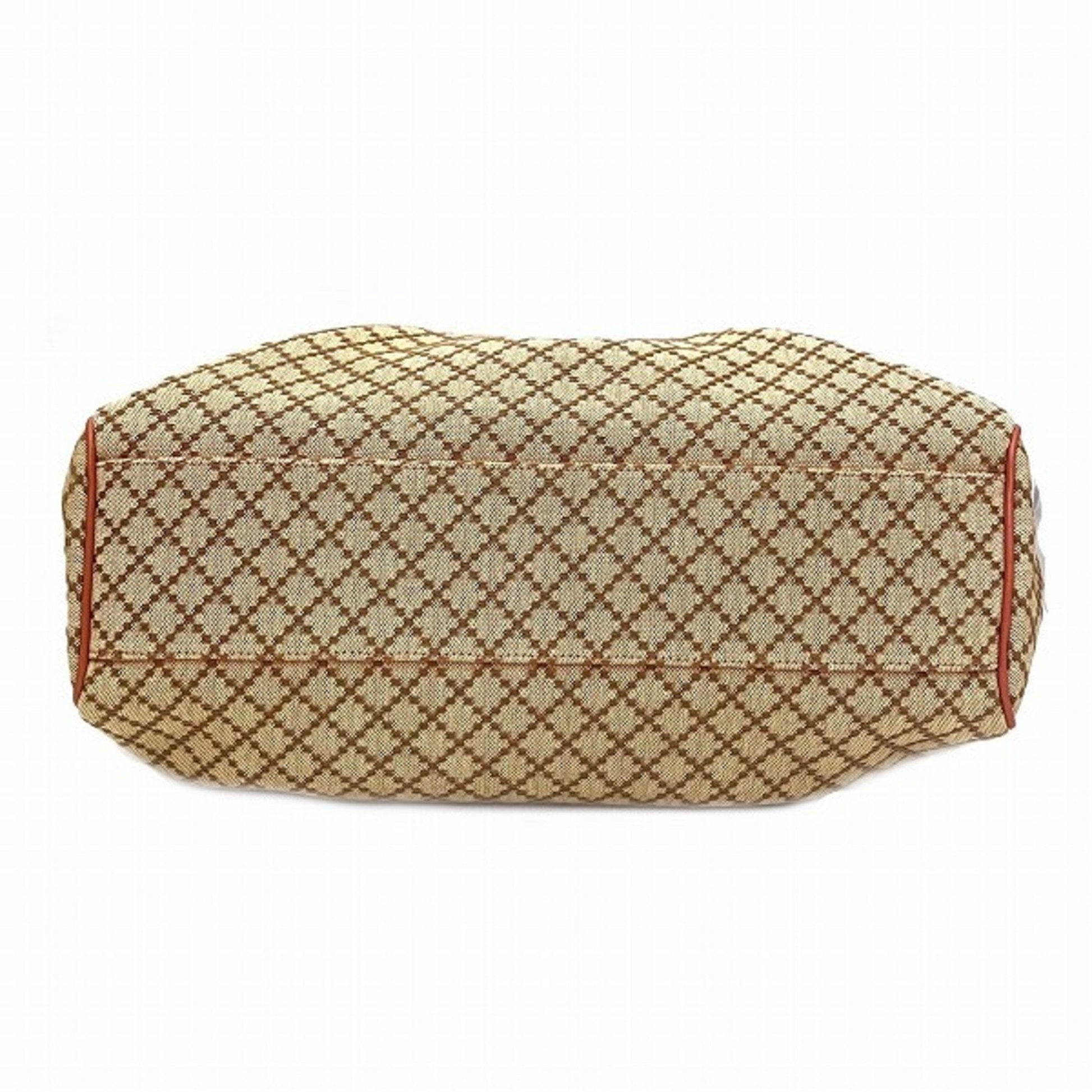 Gucci Leather Canvas Handbag