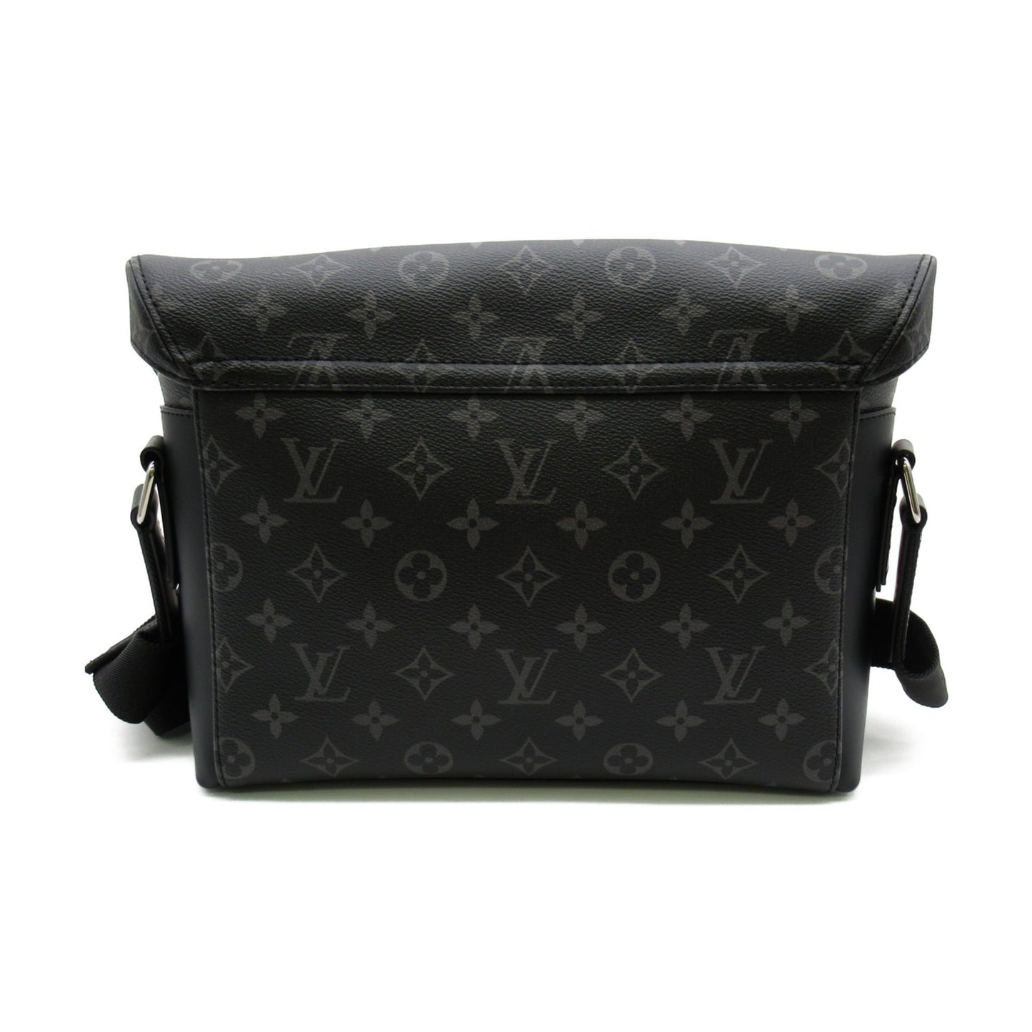 LOUIS VUITTON Messenger voyage PM Black PVC coated canvas Handbag