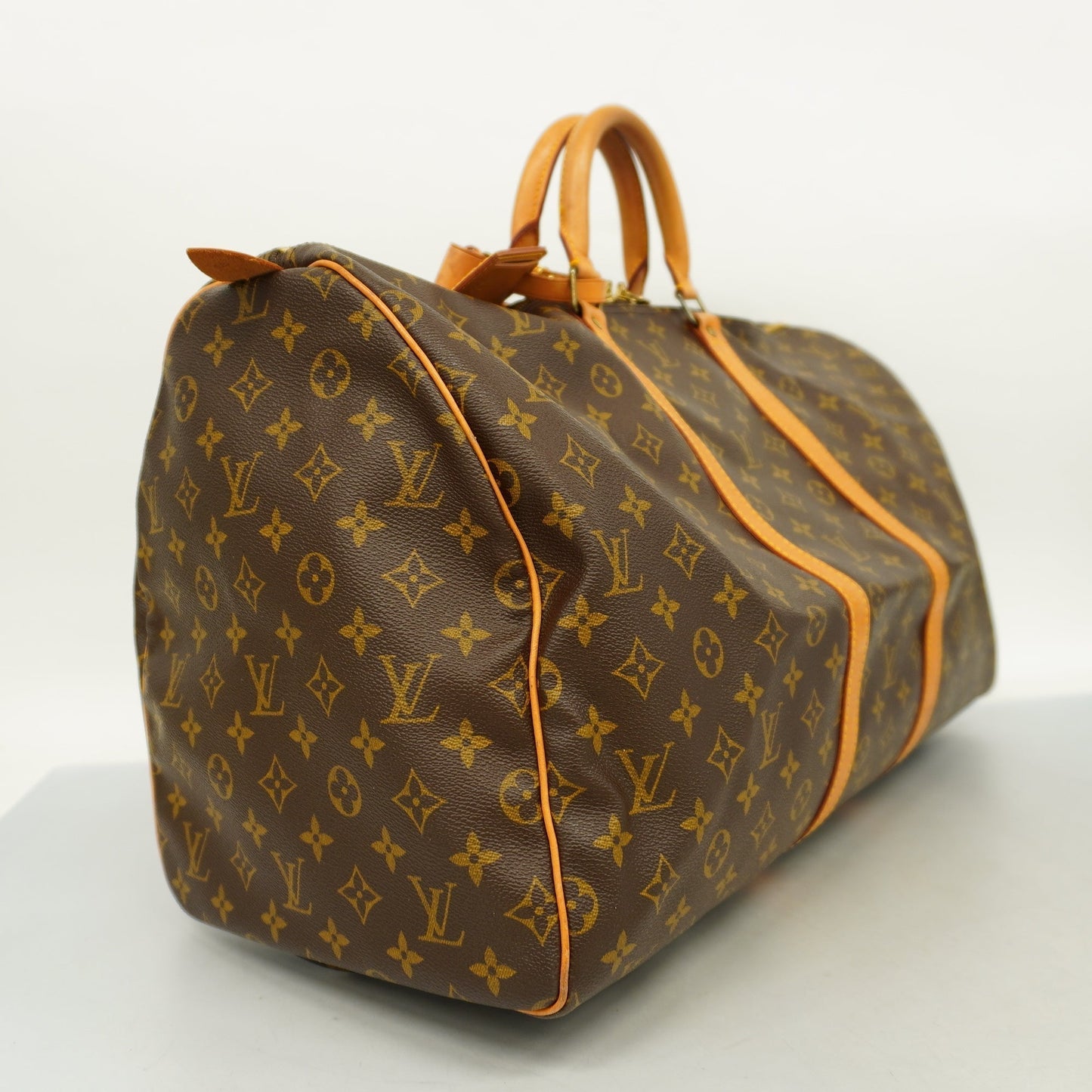 Louis VuittonAuth Monogram Keepol 55 Boston Bag