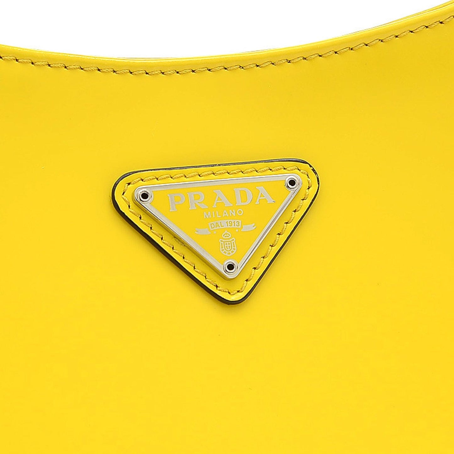 Prada Cleo shoulder bag leather bright yellow