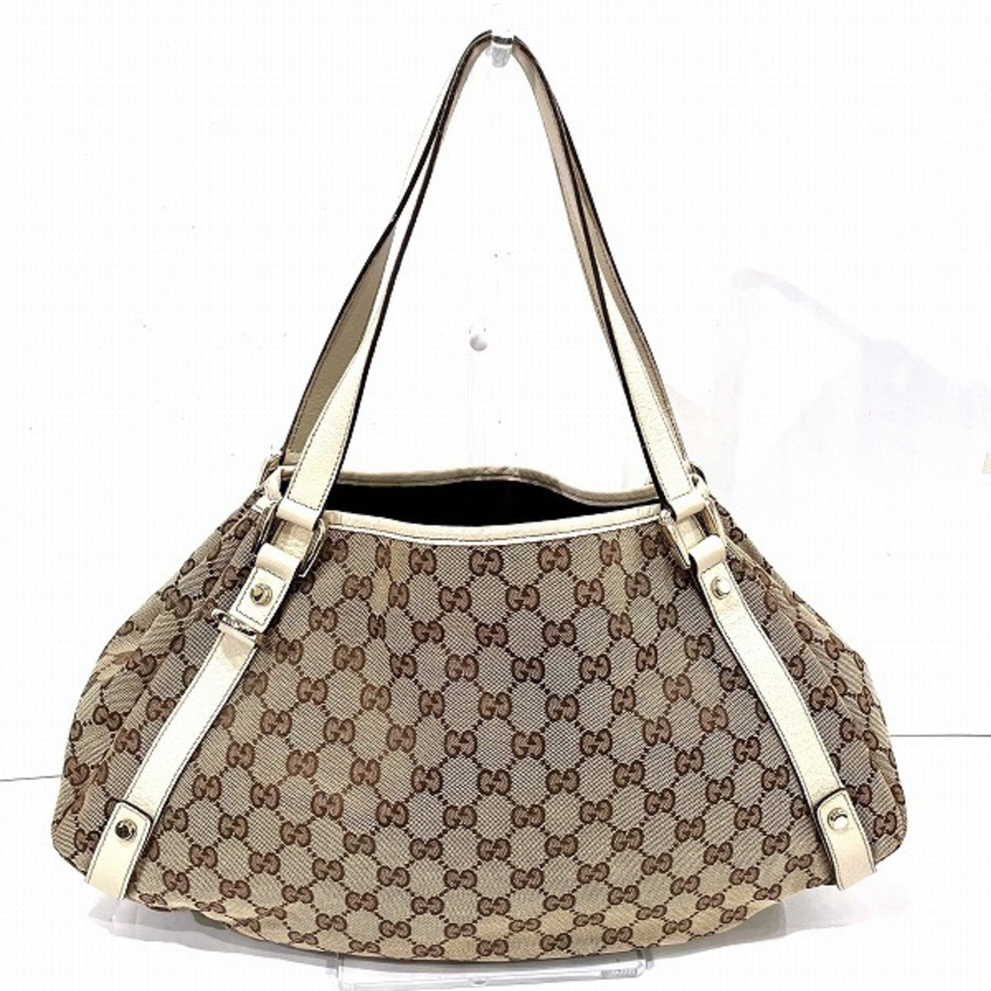 Gucci Leather Canvas Tote