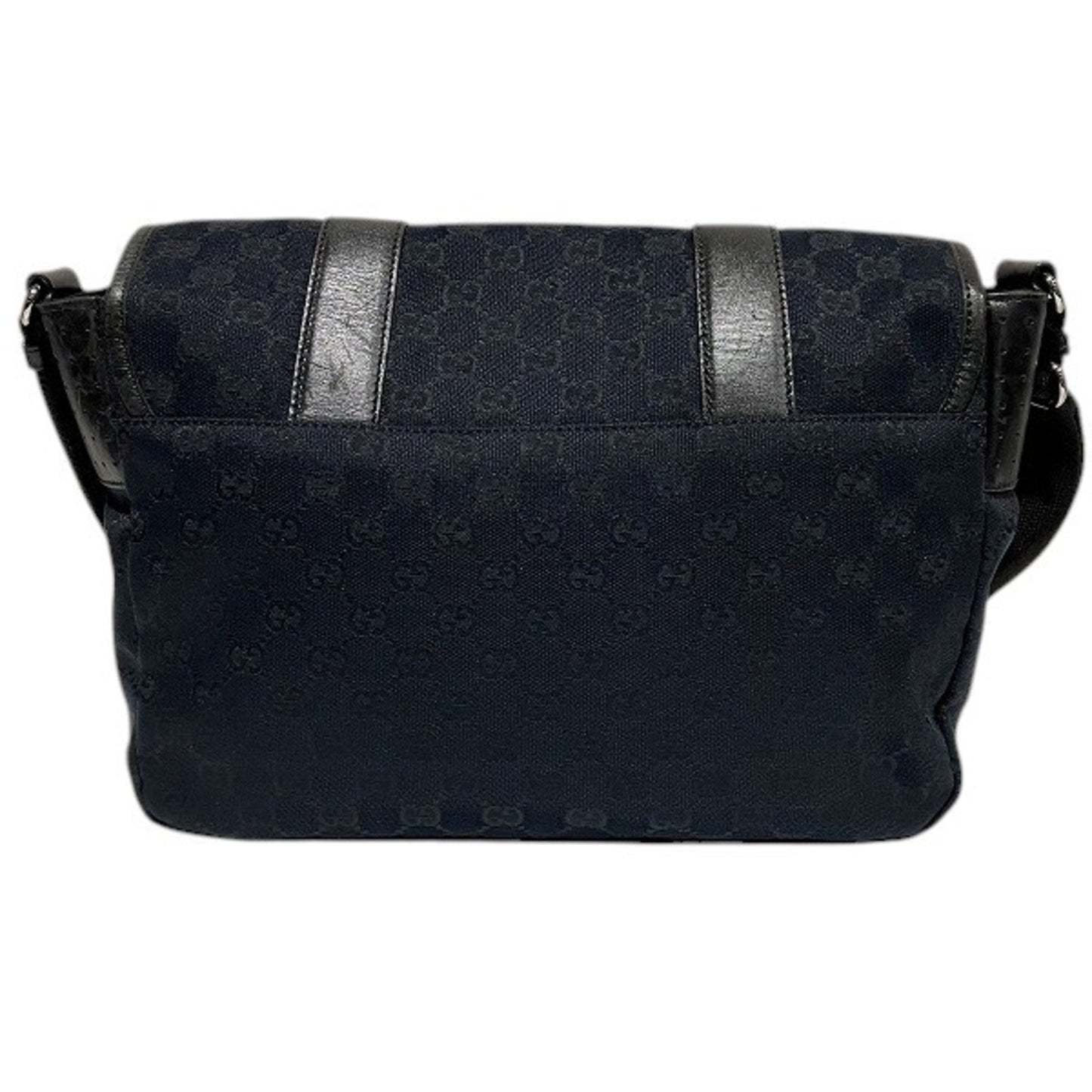 Gucci Leather Canvas Shoulder Bag