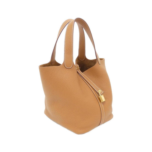 Hermes Gold Taurillon Clemence Leather Handbag ( )
