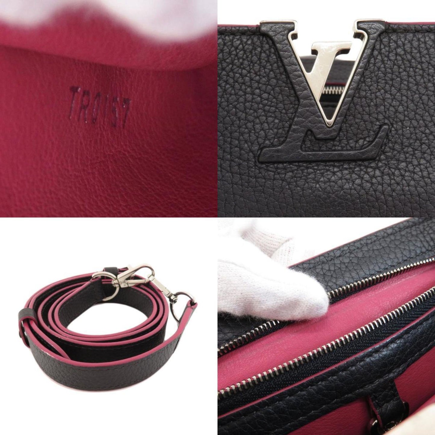 LOUIS VUITTON Capucines BB Handbag Taurillon Leather Ladies