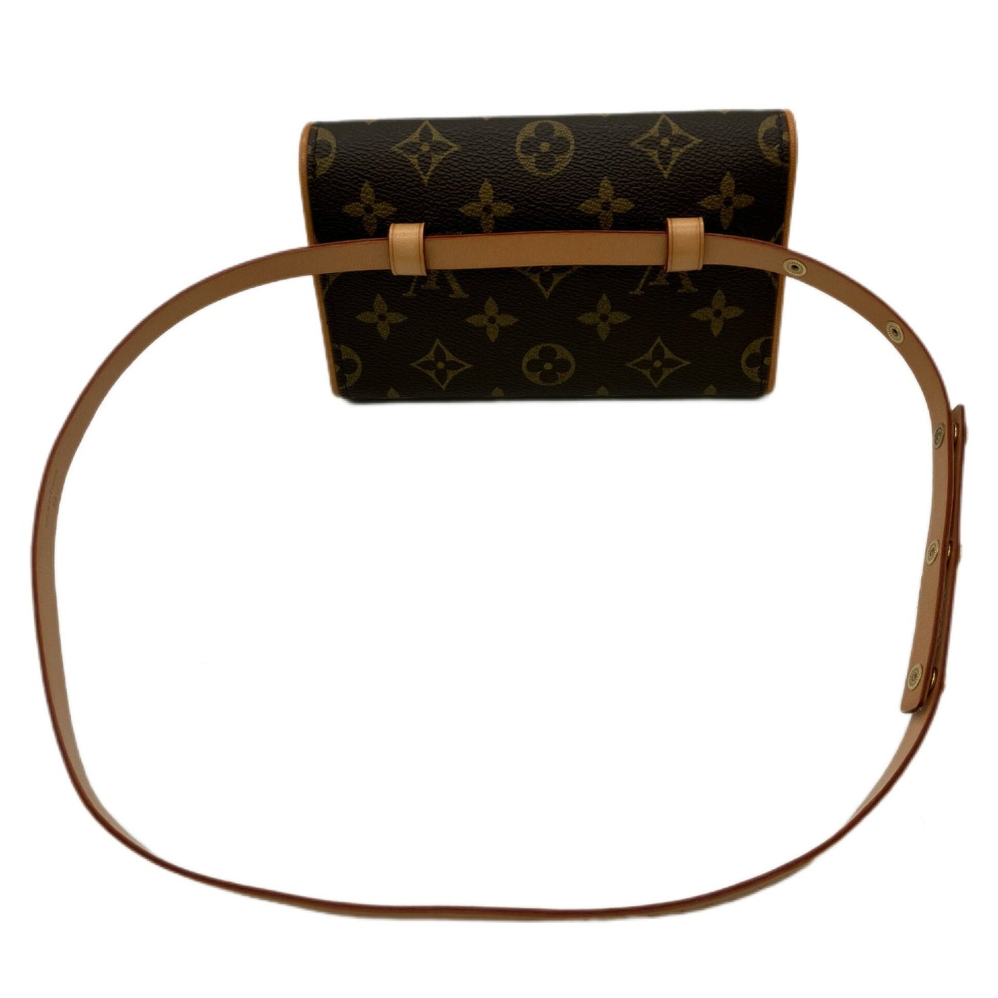 LOUIS VUITTON Monogram Pochette Florentine Body Bag Brown