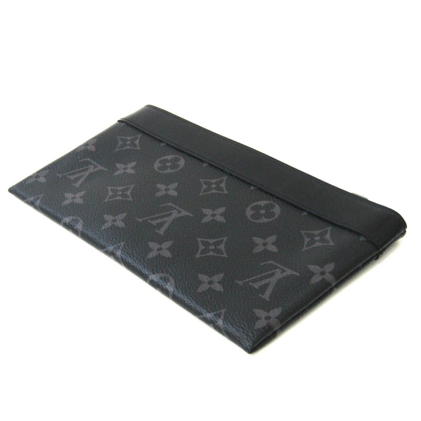 LOUIS VUITTON Monogram Eclipse Pochette Discovery PM Men's Clutch Bag,Pouch Monogram Eclipse