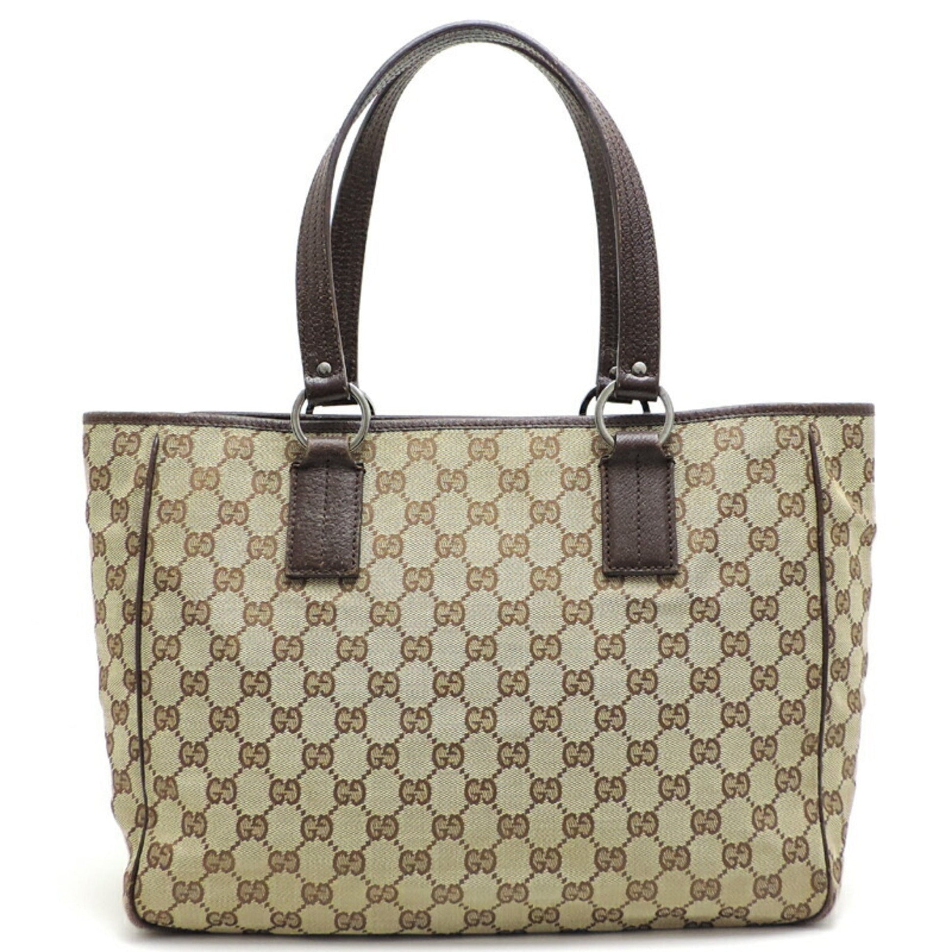Gucci Leather Canvas Tote
