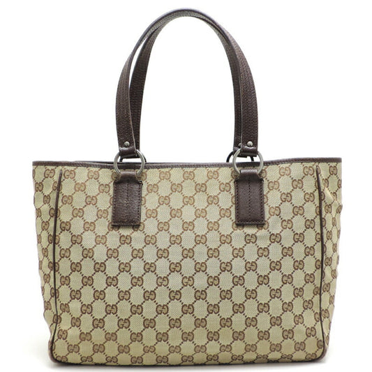 Gucci Leather Canvas Tote