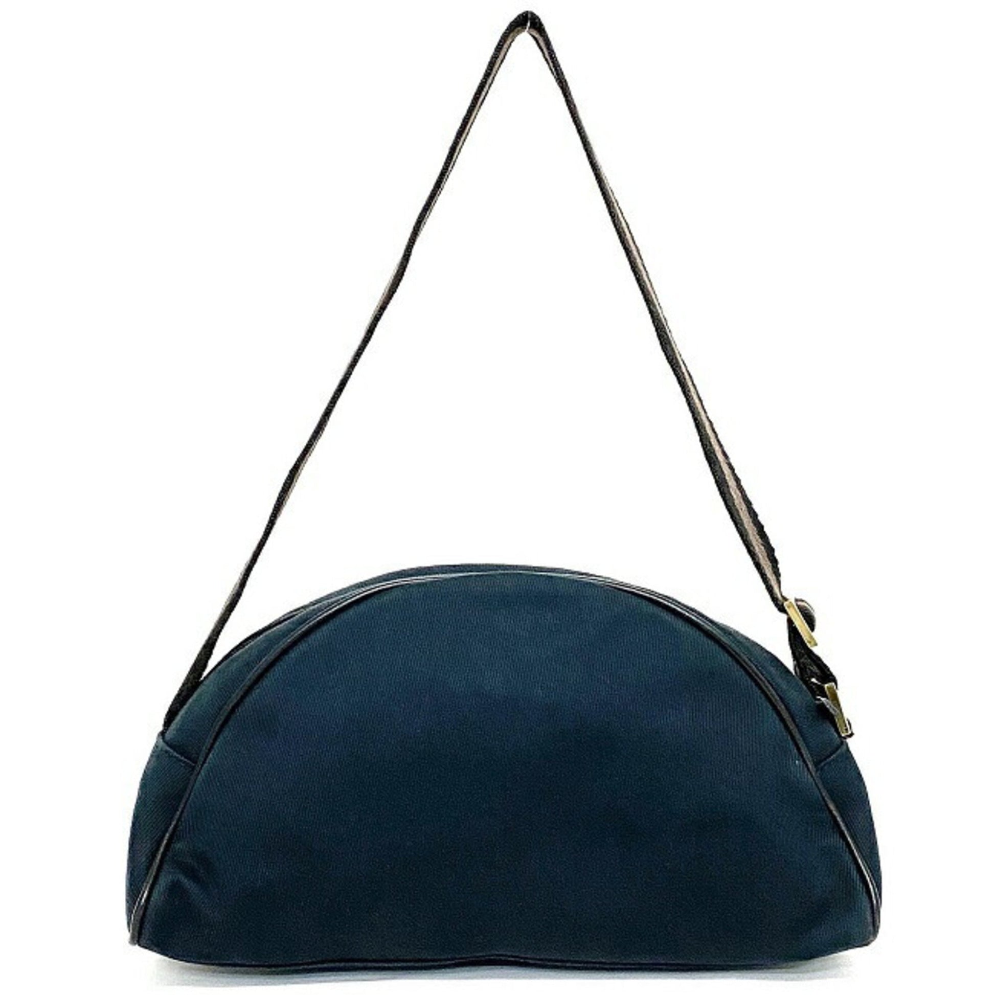 Gucci Lou Leather Canvas Shoulder Bag