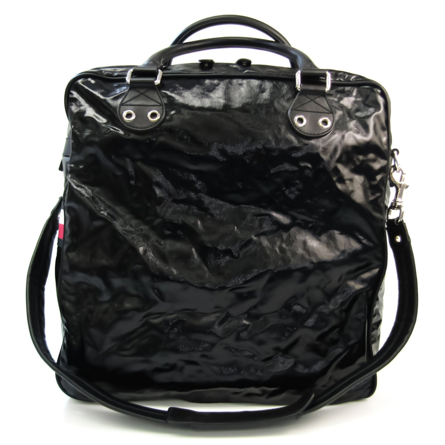 Gucci Lou Leather Canvas Shoulder Bag