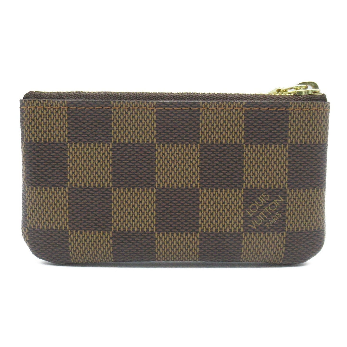 LOUIS VUITTON Pochette Craie Brown Ebene Damier PVC coated canvas Clutch